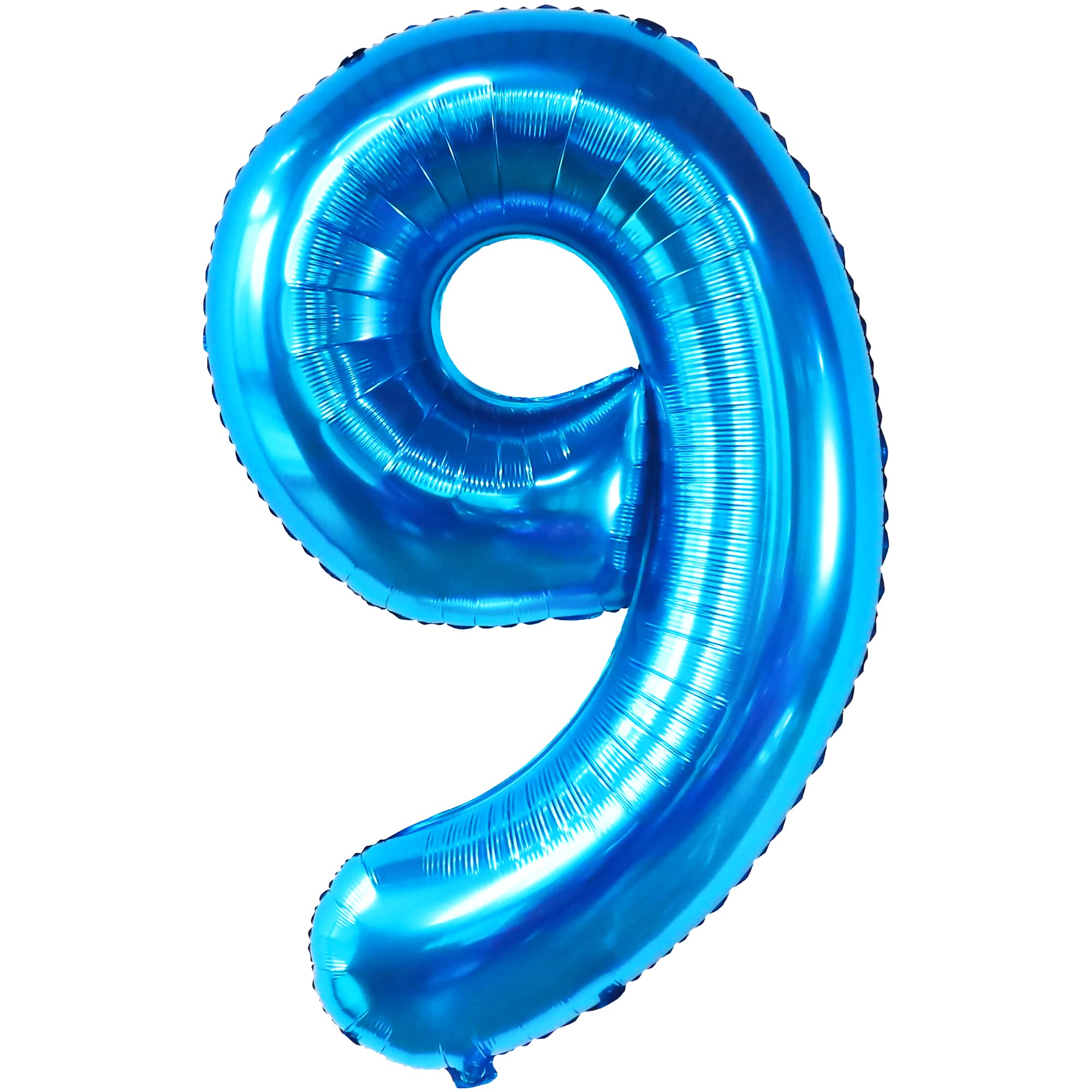 KatchOn Giant Blue Number 9 Balloon - 40 Inch Large Foil Balloon for 9th Birthday Party Decorations, Baby Shower, Anniversary & Graduation Celebrations | Perfect for Photo Backdrops & Event Centerpieces