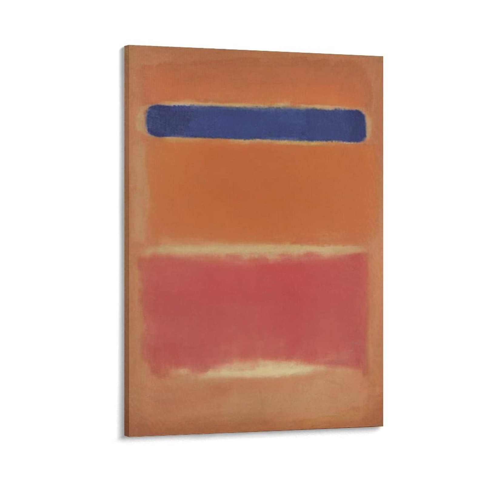 Blue Over Red 1953 by Mark Rothko - Premium Color Field Painting Art Print Poster - Modern Wall Decor Canvas for Living Room & Bedroom - 12x18 inches (30x45cm) - Perfect Gift for Art Lovers & Home Decoration