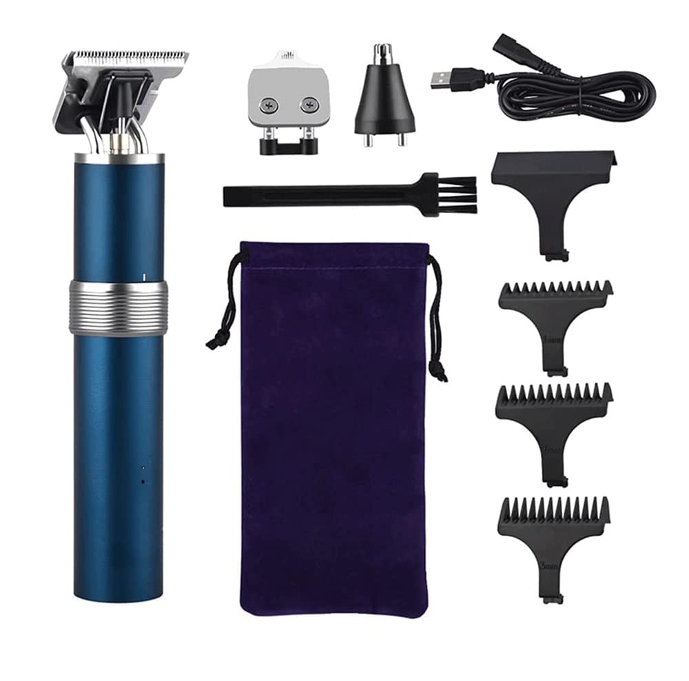 Professional Painless Ear & Nose Hair Trimmer for Men and Women - Battery Operated Eyebrow & Facial Hair Clipper with IPX7 Waterproof & Dual Edge Blades - Perfect for Travel, Home Use, and Personal Grooming