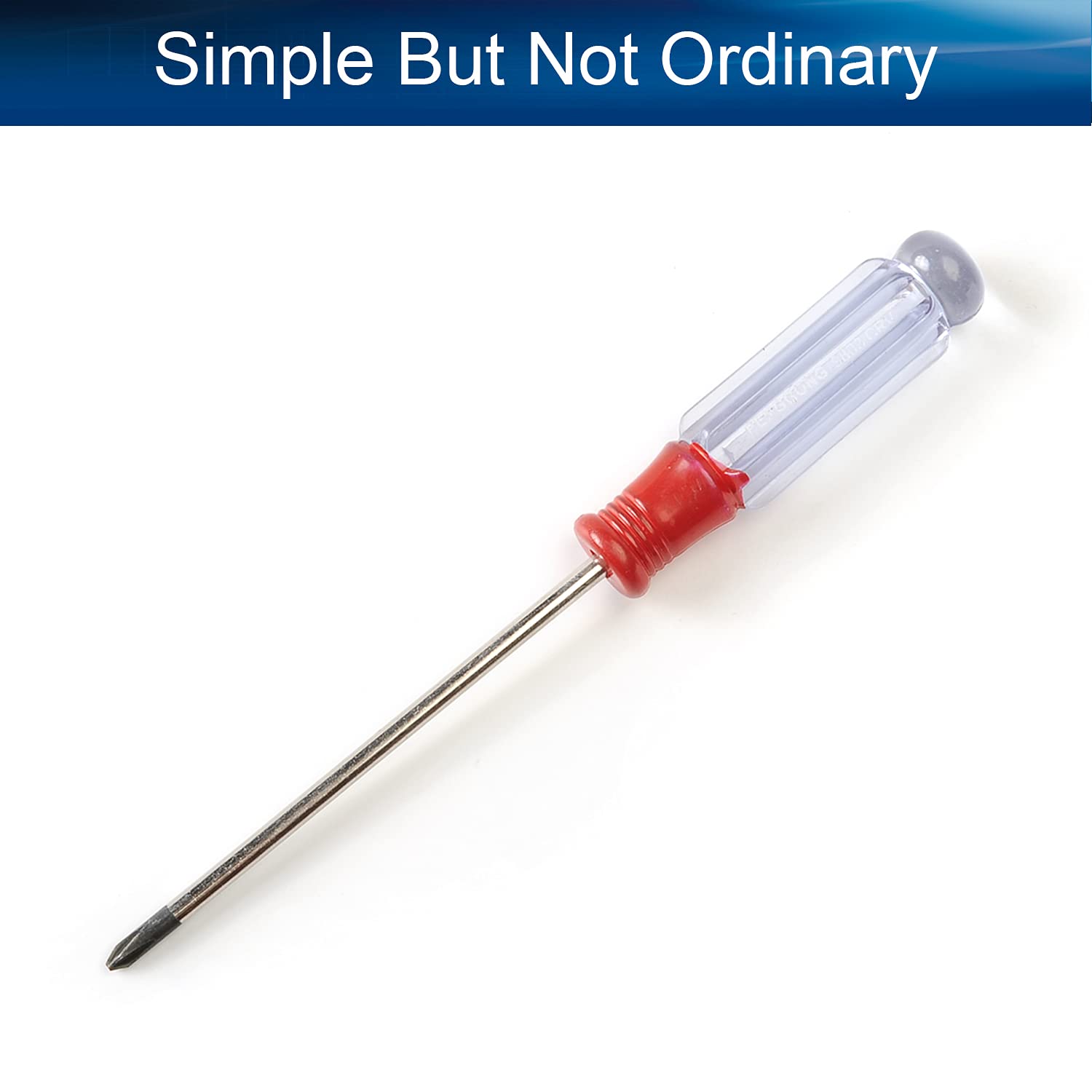 Utoolmart Phillips Screwdriver - 3mm Magnetic Cross Head Tip, 75mm 45# Steel Shaft with 50mm Ergonomic Plastic Handle - Perfect for Home Repair, DIY Projects & Craft Work - Ideal for Electronics, Furniture Assembly & Household Maintenance