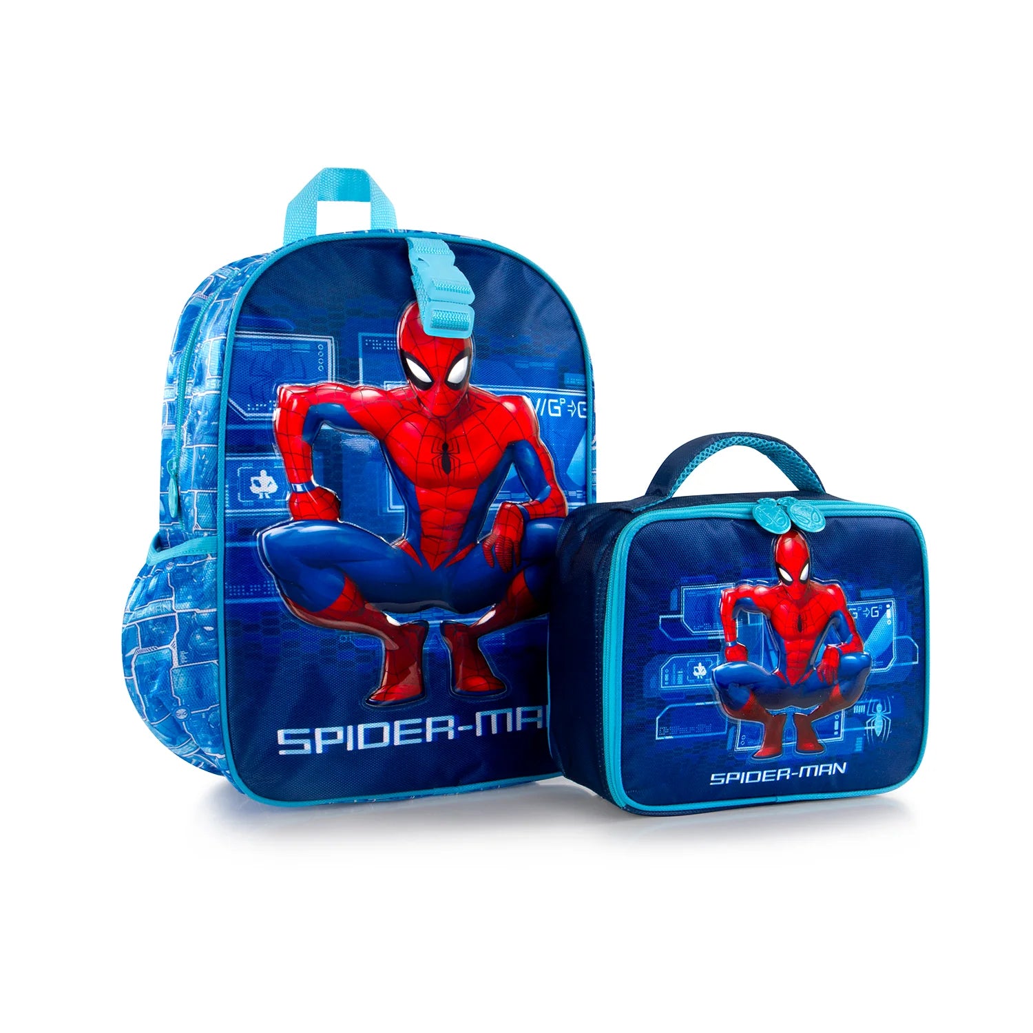 Marvel Spiderman Backpack with Lunch Bag - Kids School Backpack for Boys & Girls - Perfect for School, Travel & Outdoor Adventures