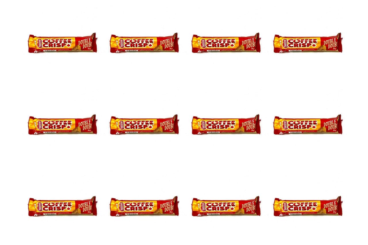 Nestle Coffee Crisp Chocolate Bars 12ct - Double Chocolate for Snacking