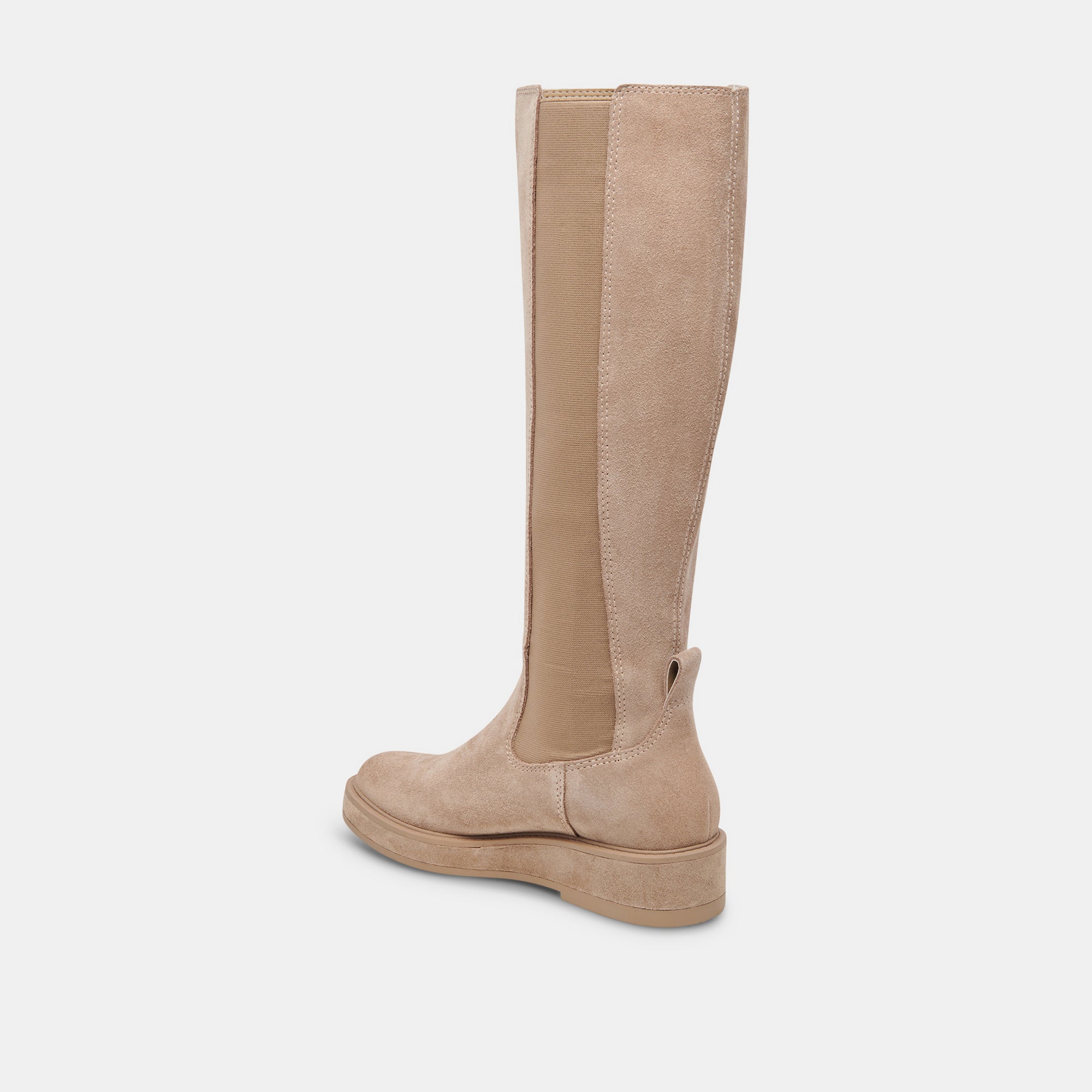EAMON H2O Wide Calf Boots for Women - Almond Suede Waterproof Winter Boots | Comfortable & Stylish for Rainy Days, Snow & Outdoor Activities