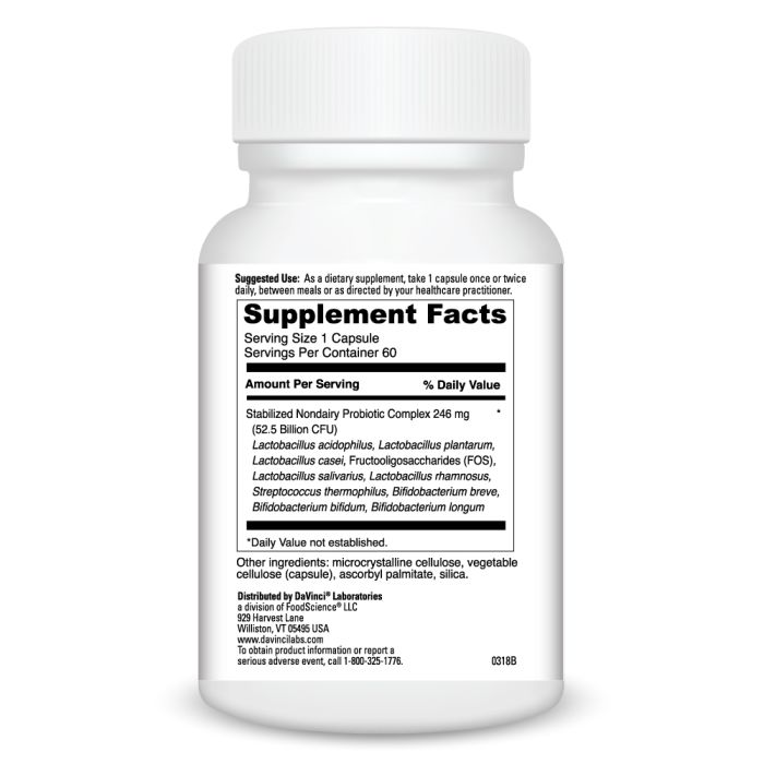 Davinci Labs Mega Probiotic™ ND 50 - 50 Billion CFU Probiotic Supplement for Gut Health & Immune Support - Supports Digestion & Gut Flora Balance - Perfect for Daily Wellness Routine & Travel