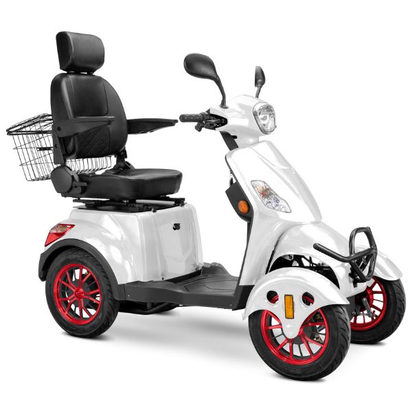 Premium Full Size 4 Wheel Mobility Scooter for Adults - Lightweight Electric Wheelchair with Long Battery Life - Ideal for Outdoor Travel, Shopping & Daily Mobility Assistance