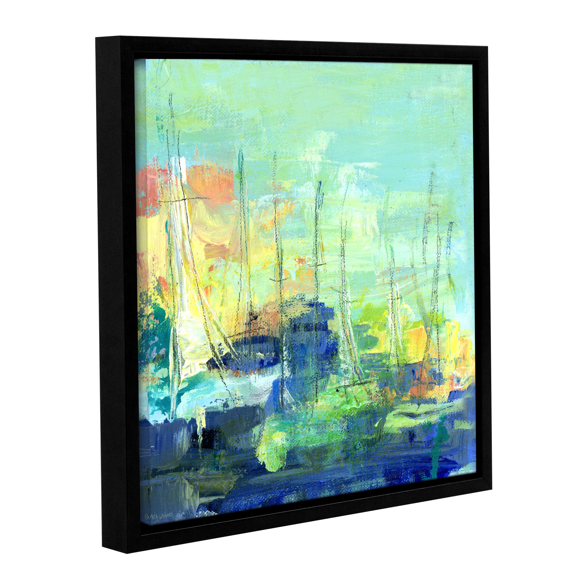 Abstract III Removable Wall Art Mural by Pamela J. Wingard - 14x14 Inches - Peel and Stick Decorative Wallpaper for Living Room, Bedroom, Office & Nursery