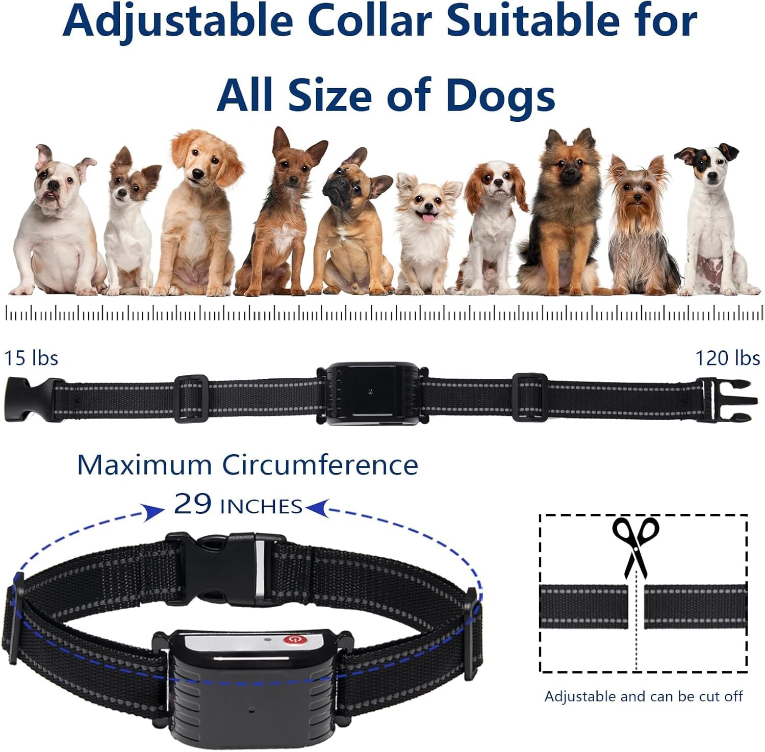 Wireless Dog Fence System for 2 Dogs with Training Collar - Rechargeable & Adjustable Range Pet Containment Solution for Large/Medium Yards, Perfect for Outdoor Training & Backyard Security