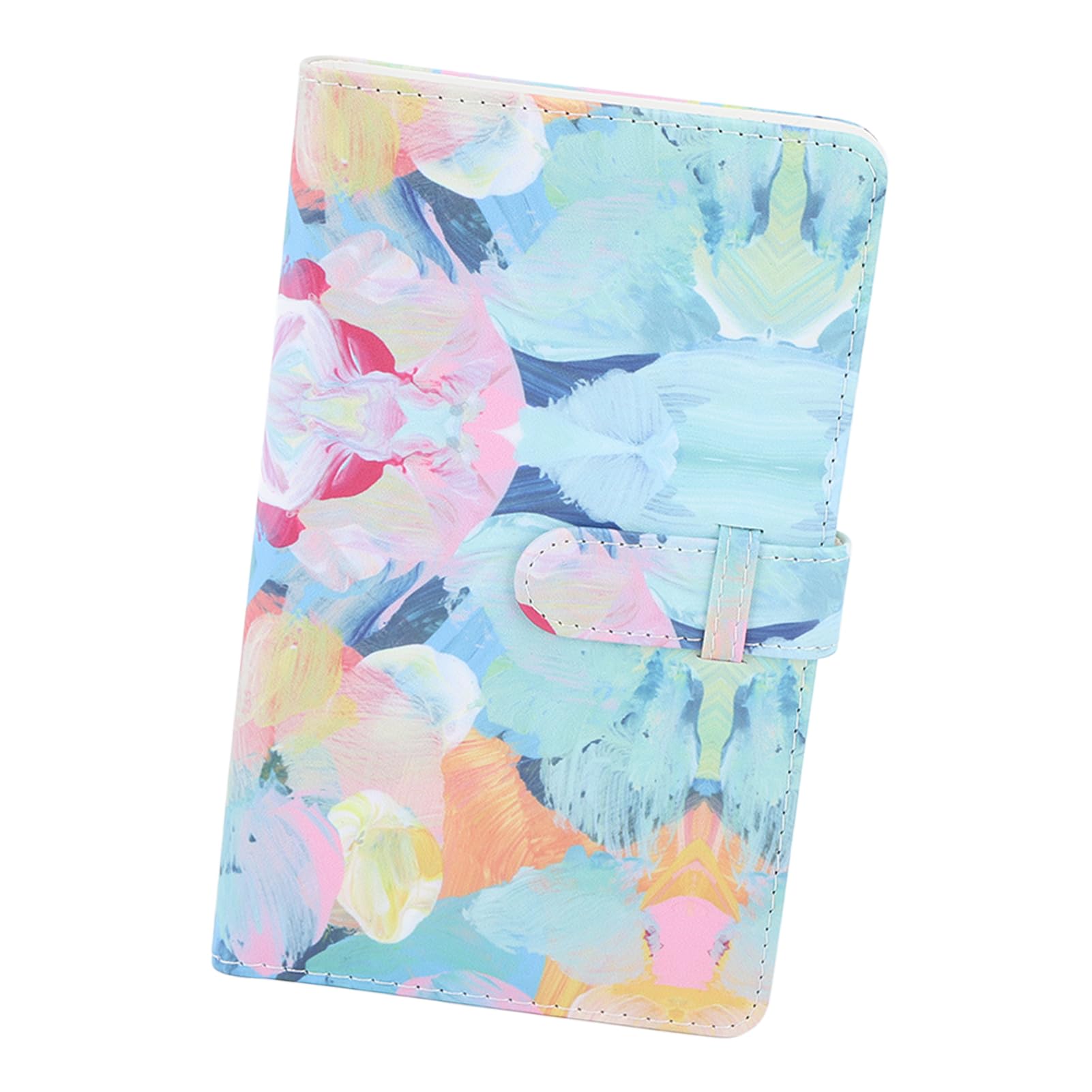 96 Pockets Mini Photo Album - 3 Inch Small Capacity Multifunctional Card Collection Album for Formini 12 11 | Portable Family Photo Organizer with Oil Painting Petals Design | Perfect for Travel, Wedding, Baby Memories & Gift Giving