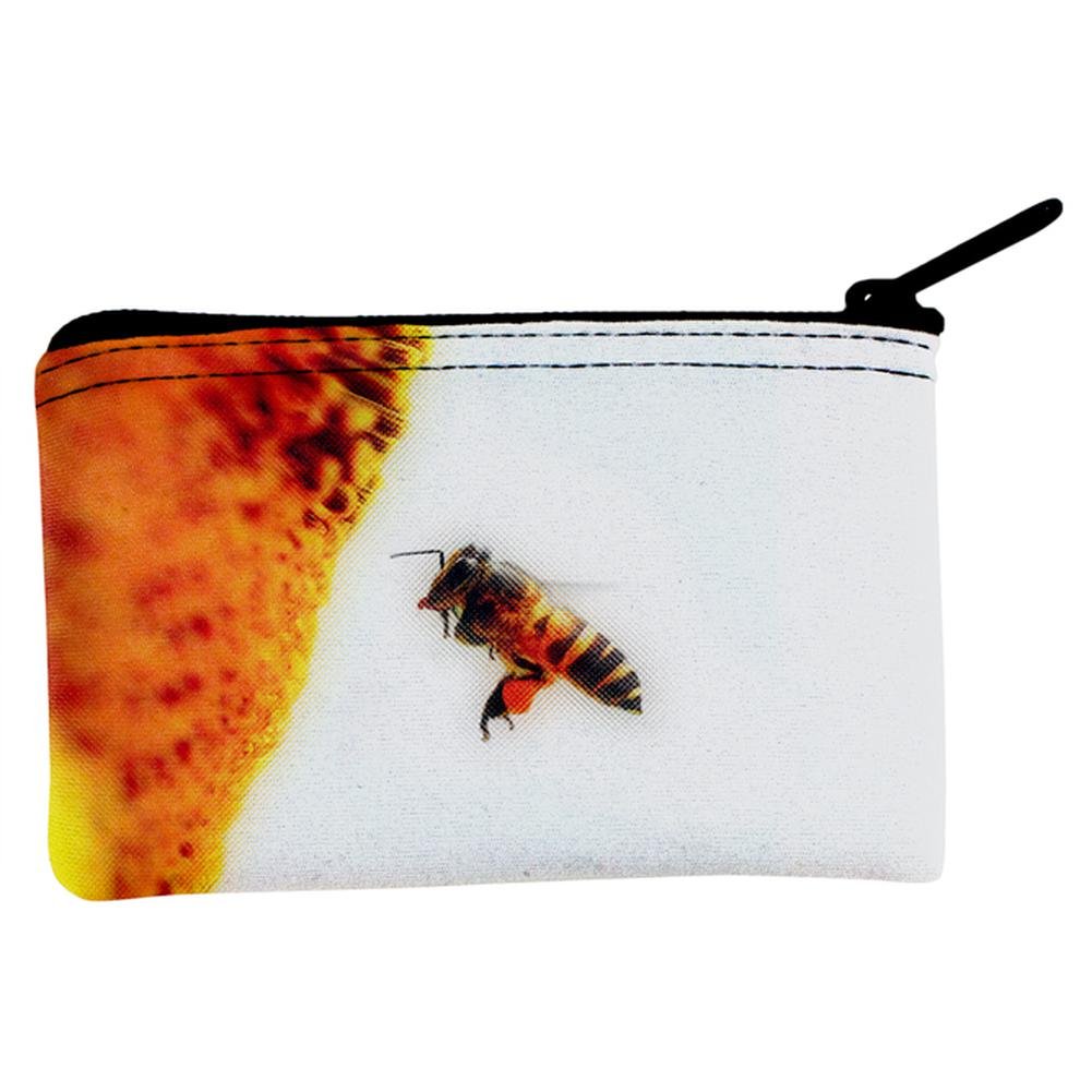 Honey Bee in Flight Coin Purse - Cute Bee-Themed Wallet for Women & Girls - Perfect for Cash, Coins & Cards - Great Gift for Nature Lovers & Collectors (Use for Shopping, Travel, or Everyday Carry)