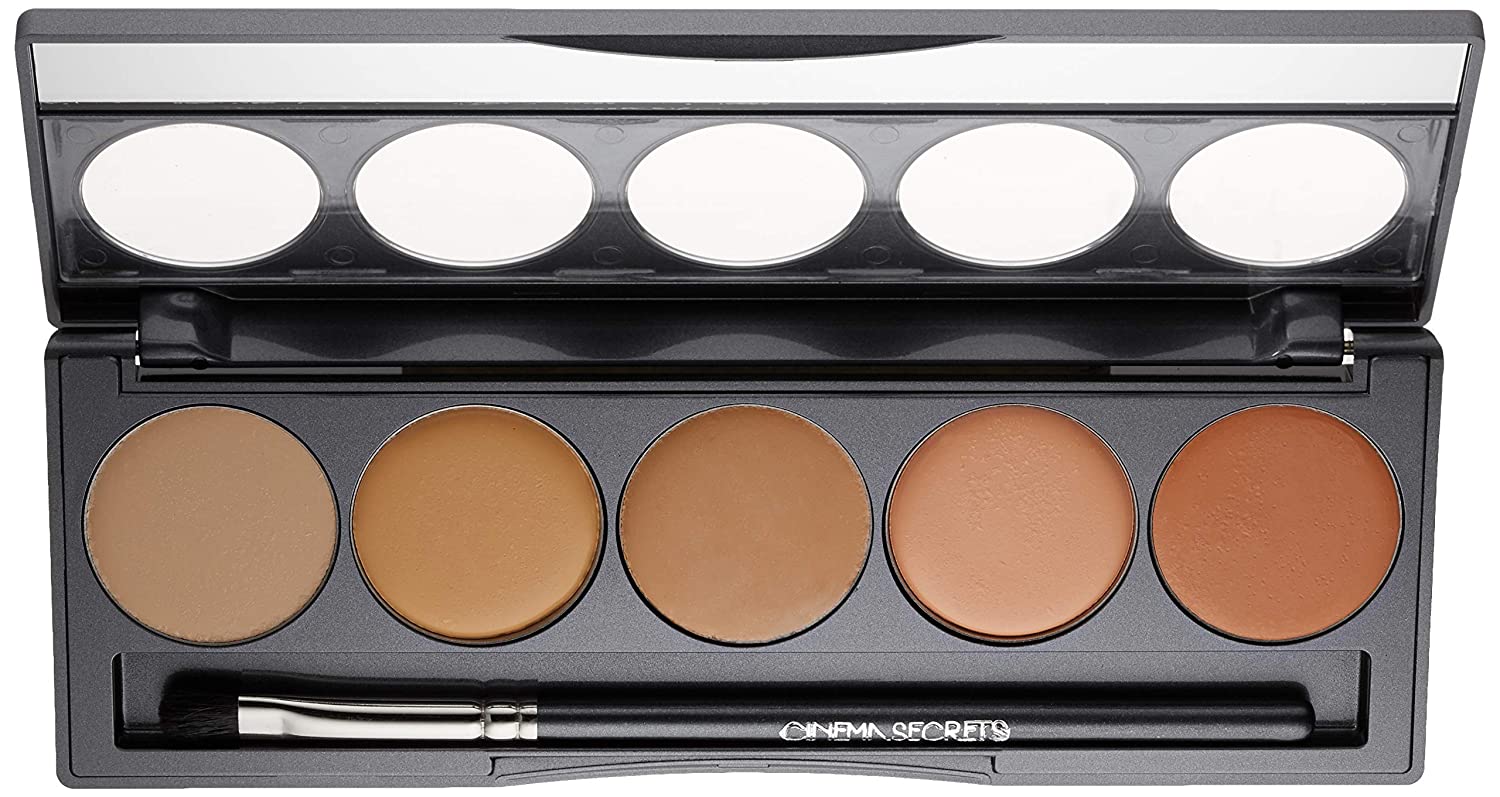 Best Cinema Secrets Pro Cosmetics Ultimate Corrector 5-in-1 Pro Palette No.1 - Professional Makeup Corrector for Flawless Skin | Perfect for Bridal, Photo Shoots & HD Makeup