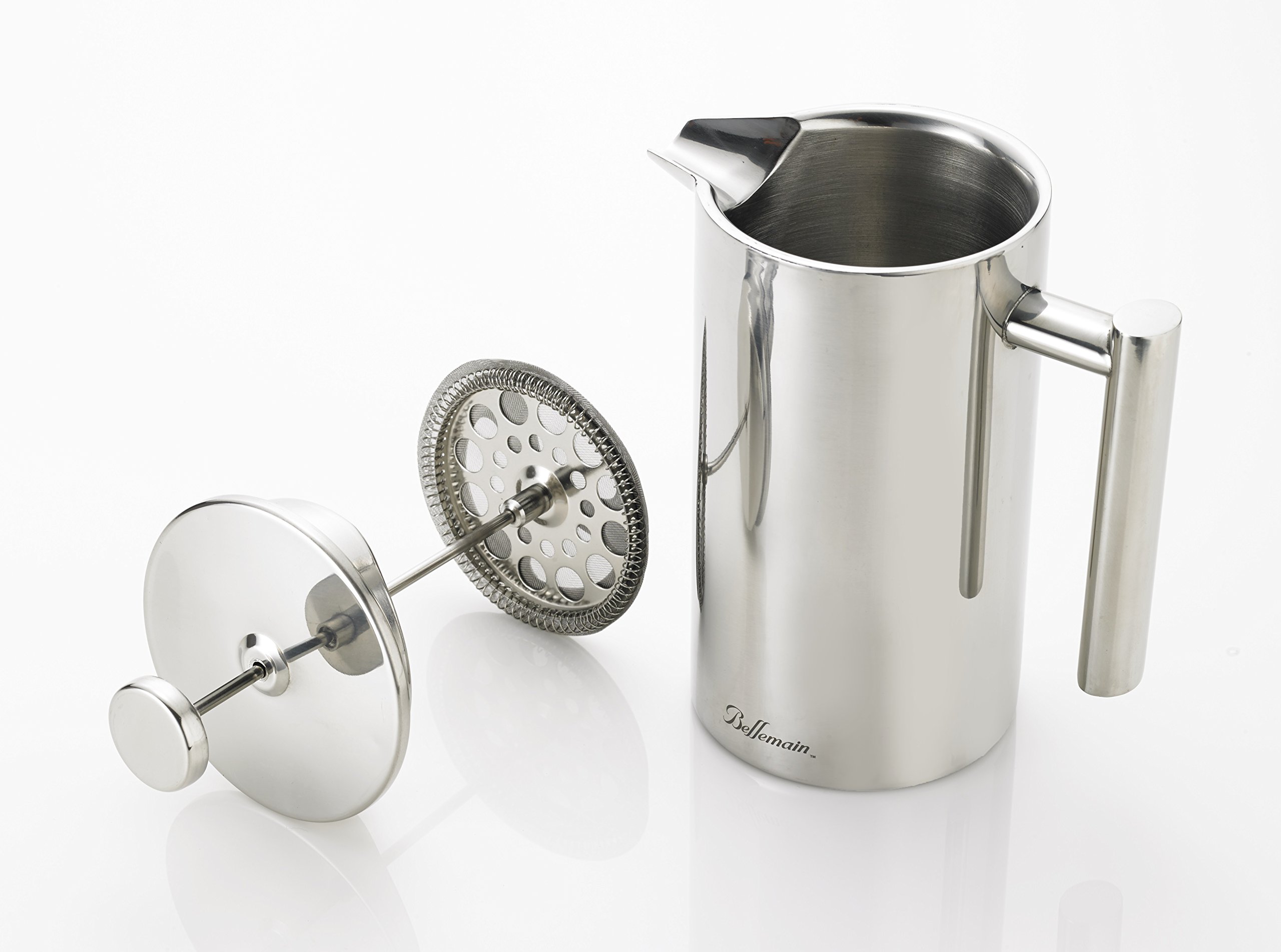 Bellemain Stainless Steel French Press Coffee Maker - 35 oz with Extra Filters for Rich, Bold Coffee - Perfect for Home, Office, and Camping Use