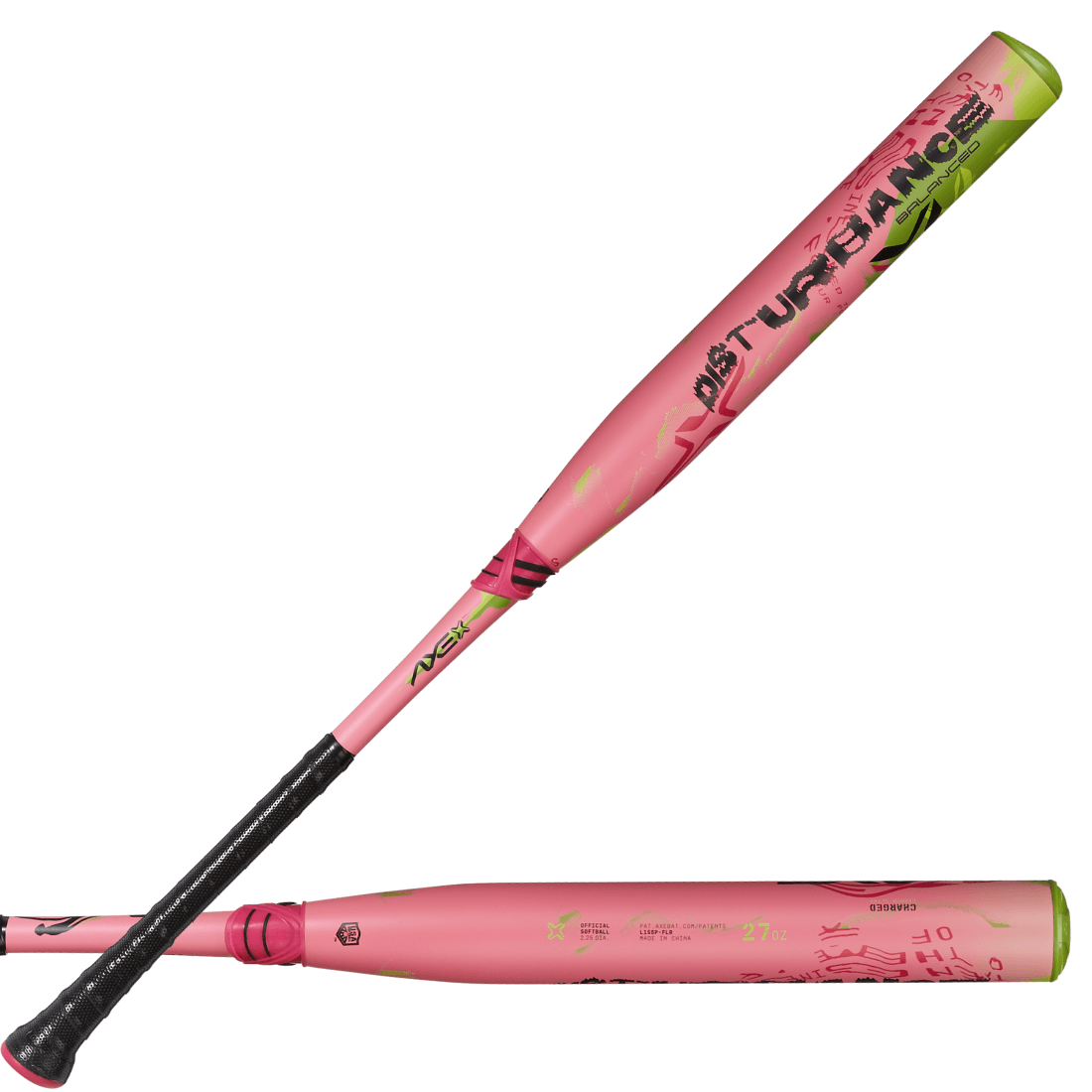 2025 Axe 13 Disturbance Balanced Slowpitch Softball Bat with Flared Handle | USSSA Approved | Perfect for Power Hitters & League Play (Model: L155P FLR) | Ideal for Slowpitch Tournaments & Recreational Games