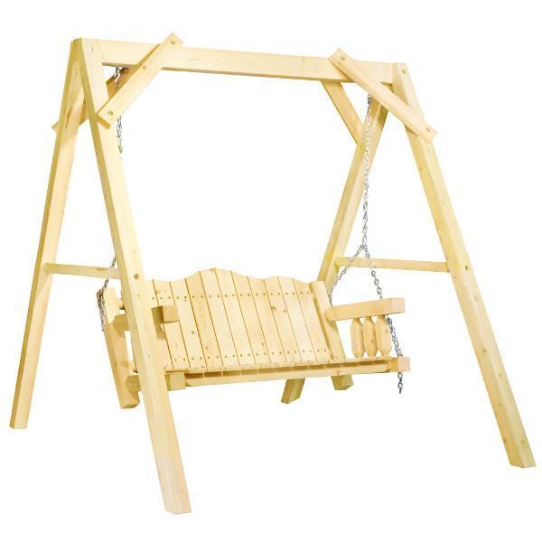 Homestead A-Frame Lawn Swing - Heavy Duty Outdoor Garden Swing for Patio, Backyard, and Porch Relaxation