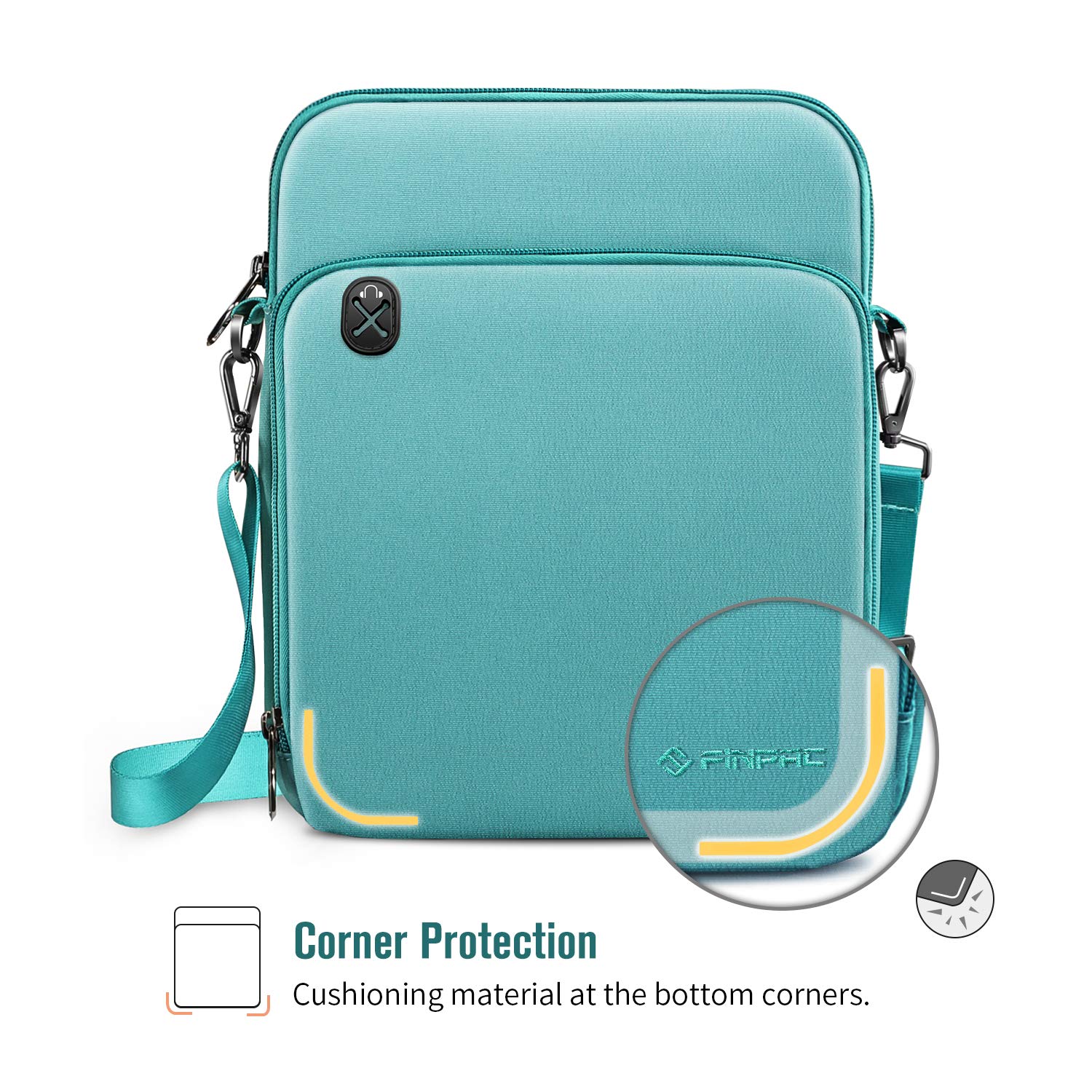 FINPAC 11 Inch Tablet Sleeve Case - Protective Briefcase Shoulder Bag for 11