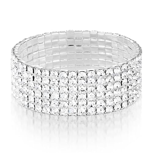 6 Row Silver Bracelet