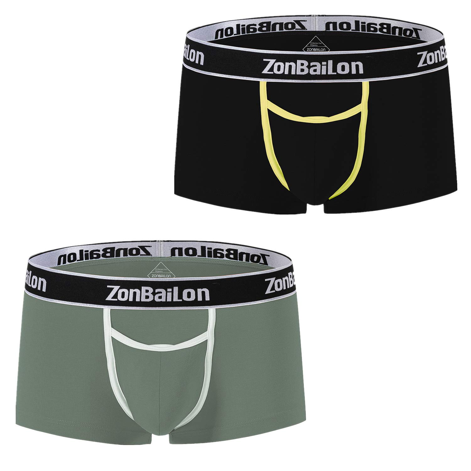 **Premium Bamboo Men's Boxer Briefs with Pouch & Horizontal Fly - Ultra Soft Breathable Underwear for All-Day Comfort - Perfect for Workout, Travel & Daily Wear**
