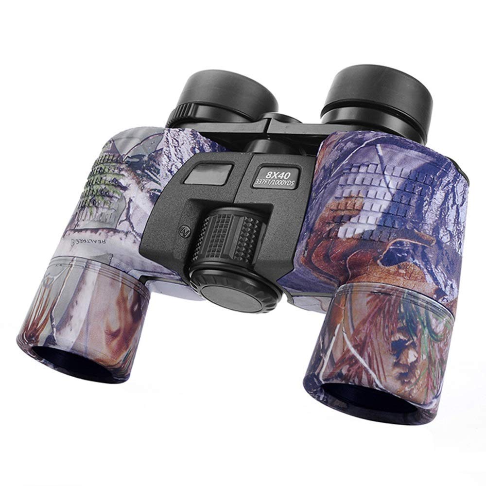 8x40 HD High-Definition Camouflage Binoculars with Low Light Night Vision - Waterproof Telescope for Bird Watching, Concerts, Outdoor Travel & Mobile Phone Photography (Perfect for Camping, Hunting, and Wildlife Observation)