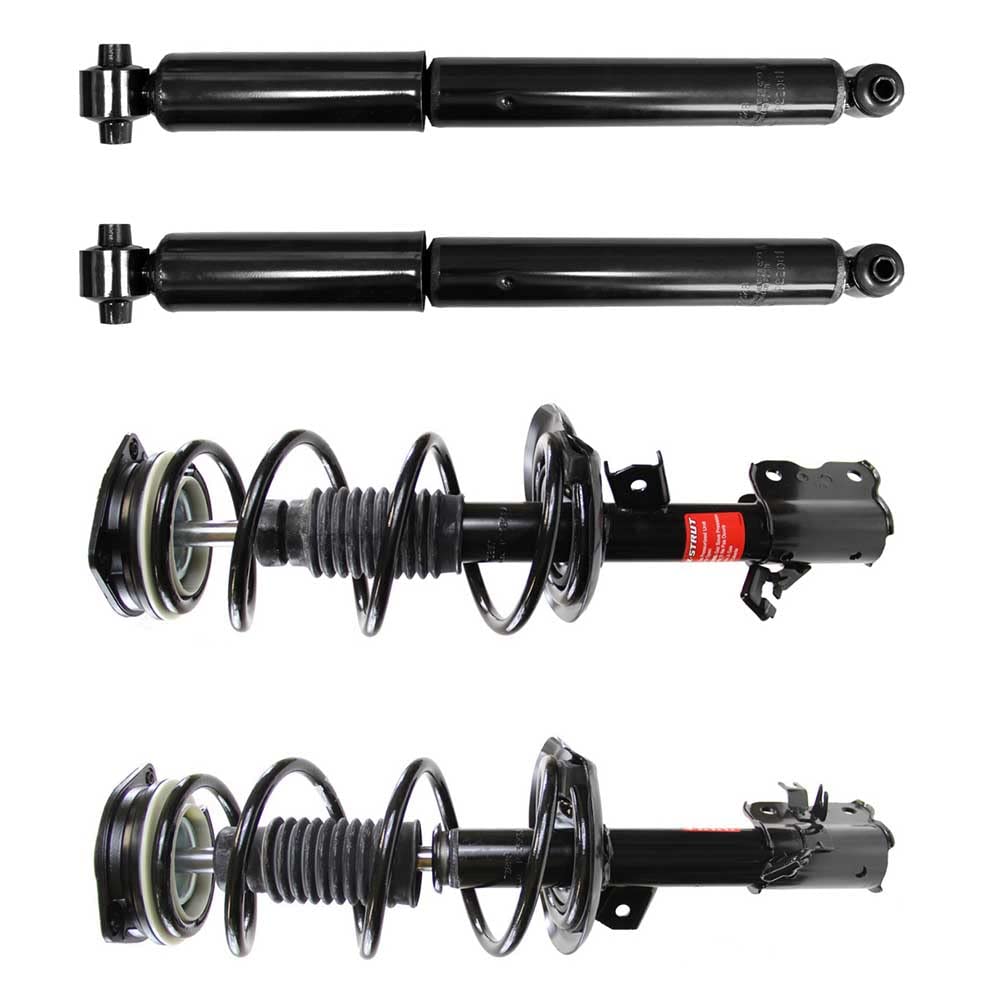 Monroe Front & Rear Shocks Struts for Nissan Rogue 2012-2015 - 77-69575G4 | BuyAutoParts | Smooth Ride & Enhanced Stability for City Driving & Off-Road Adventures