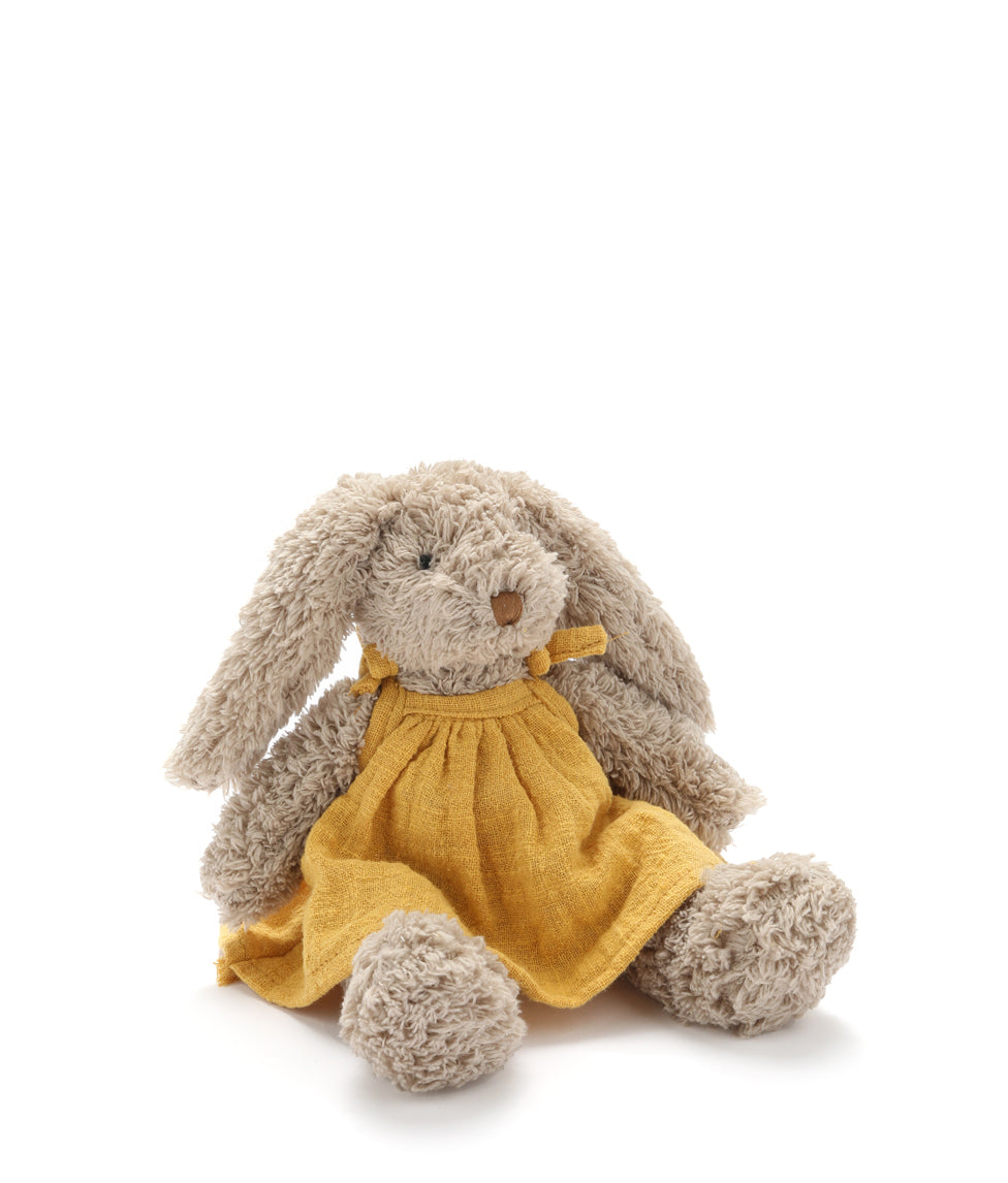 Adorable Baby Honey Bunny Girl Outfit in Mustard Yellow - Perfect for Easter, Photoshoots & Special Occasions