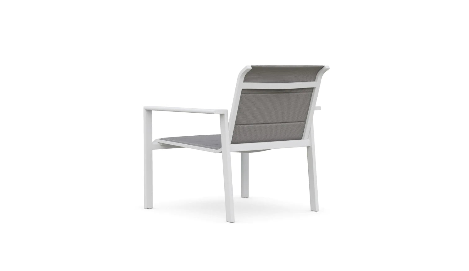 Amalfi Aluminum Outdoor Stackable Club Chairs - Set of 2, Patio Furniture for Poolside, Garden, Deck & Backyard Relaxation