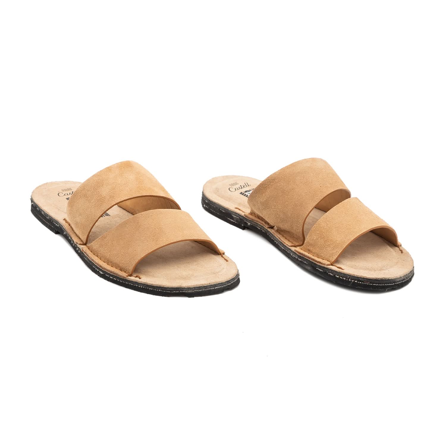 Women's Plain Leather Sandals - Comfortable & Stylish Summer Footwear for Beach, Vacation & Casual Wear | Cala Mitjana Bahia Collection