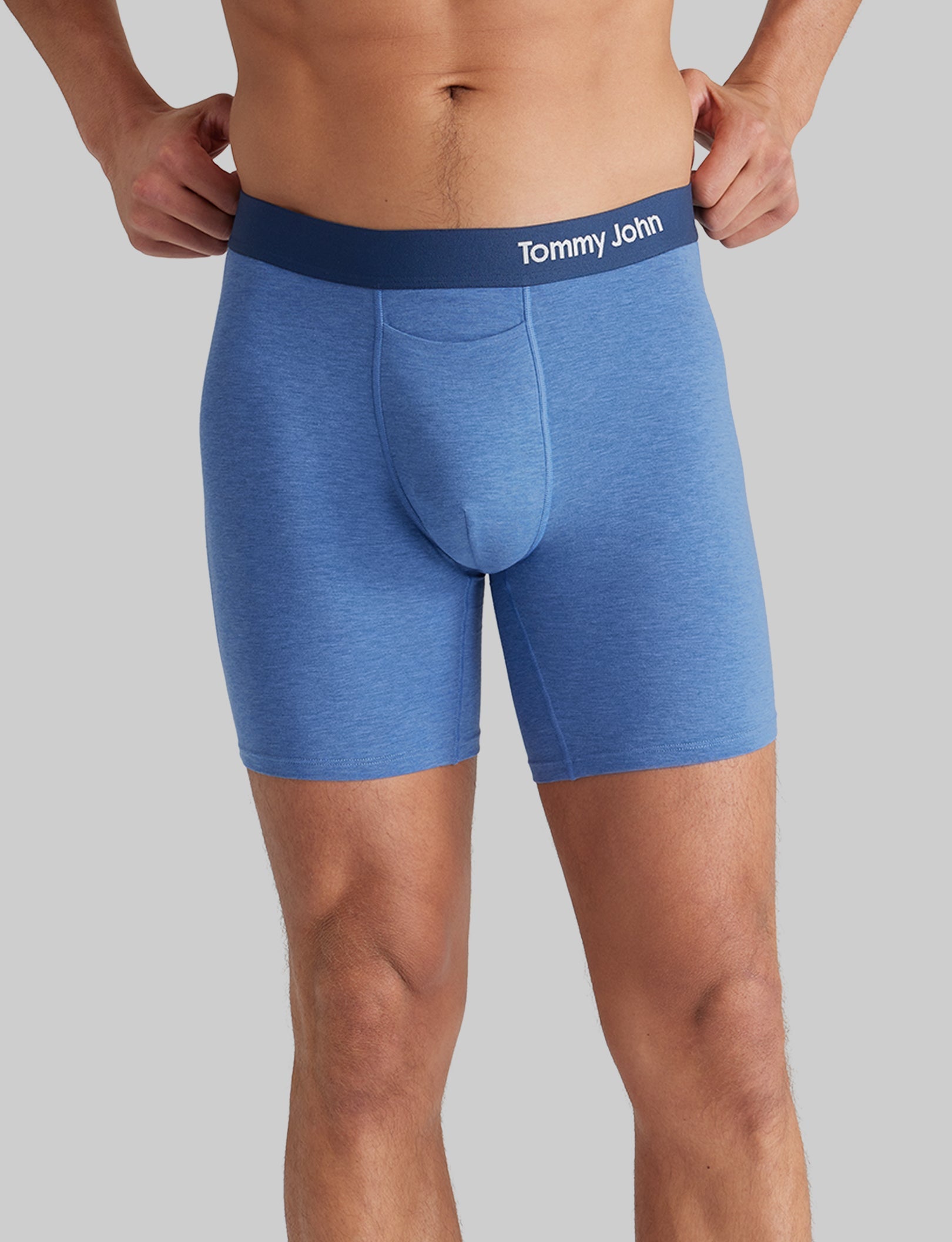 Breathable Cotton Mid-Length Boxer Briefs for Men - 6 Pack Comfort Underwear for Daily Wear, Workout & Sleep