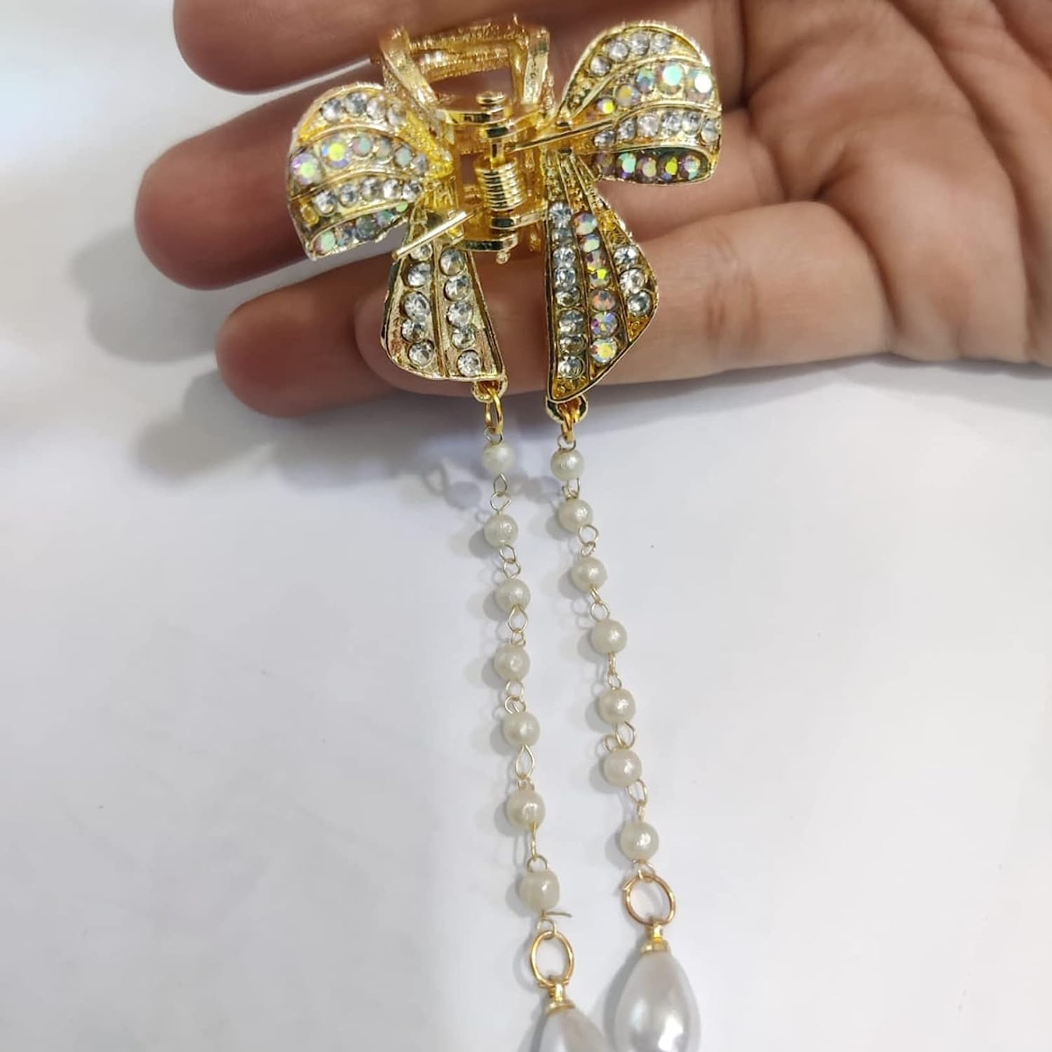Kardiff Gold Butterfly Hair Claw Clips for Women & Girls - 2 Pack Metal Hair Accessories for Ponytails, Buns & Updos