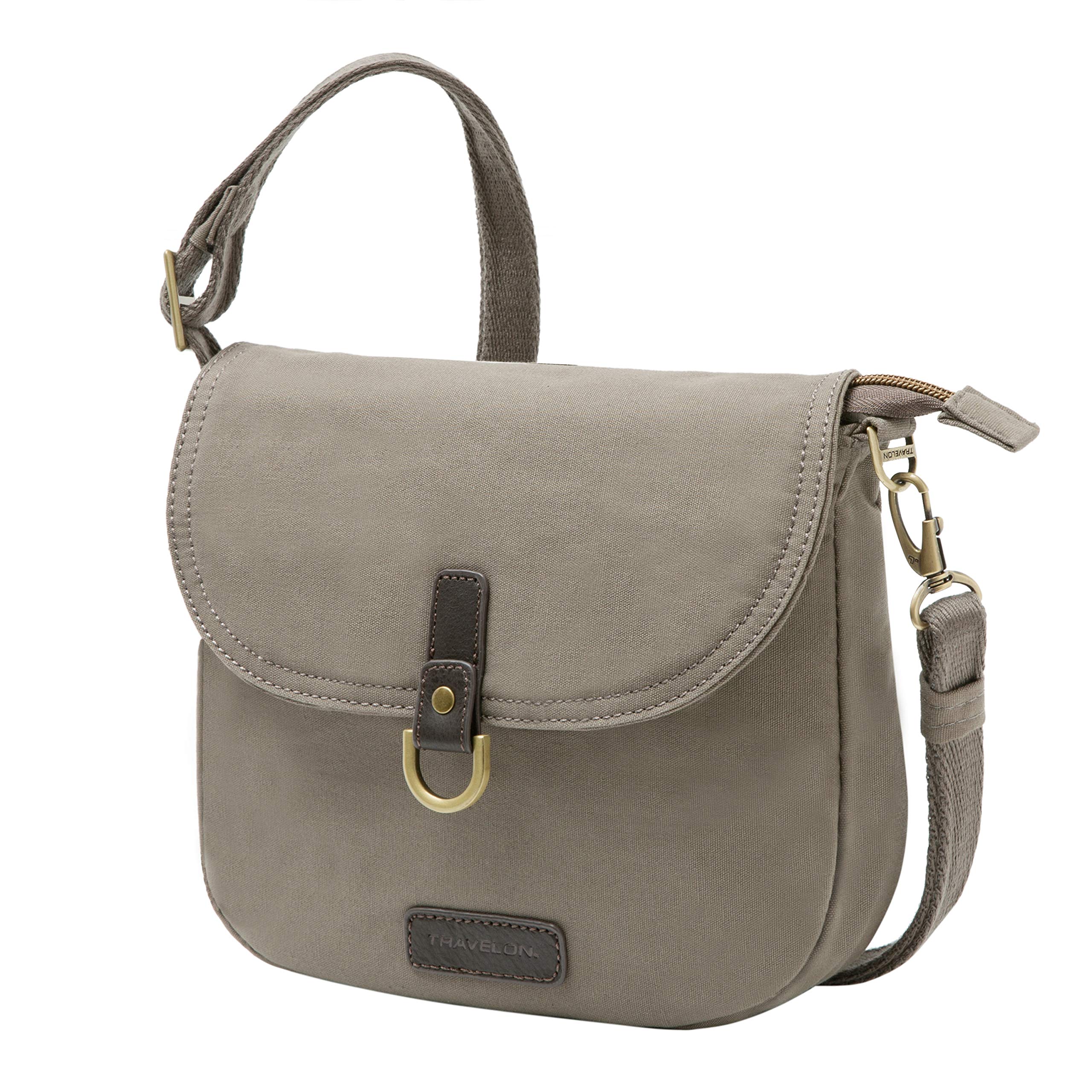 Travelon Anti-Theft Courier Saddle Crossbody Bag - Secure RFID Blocking Purse for Women, Travel & Commuting Essentials (Black) - Perfect for Daily Use, Shopping & City Exploration