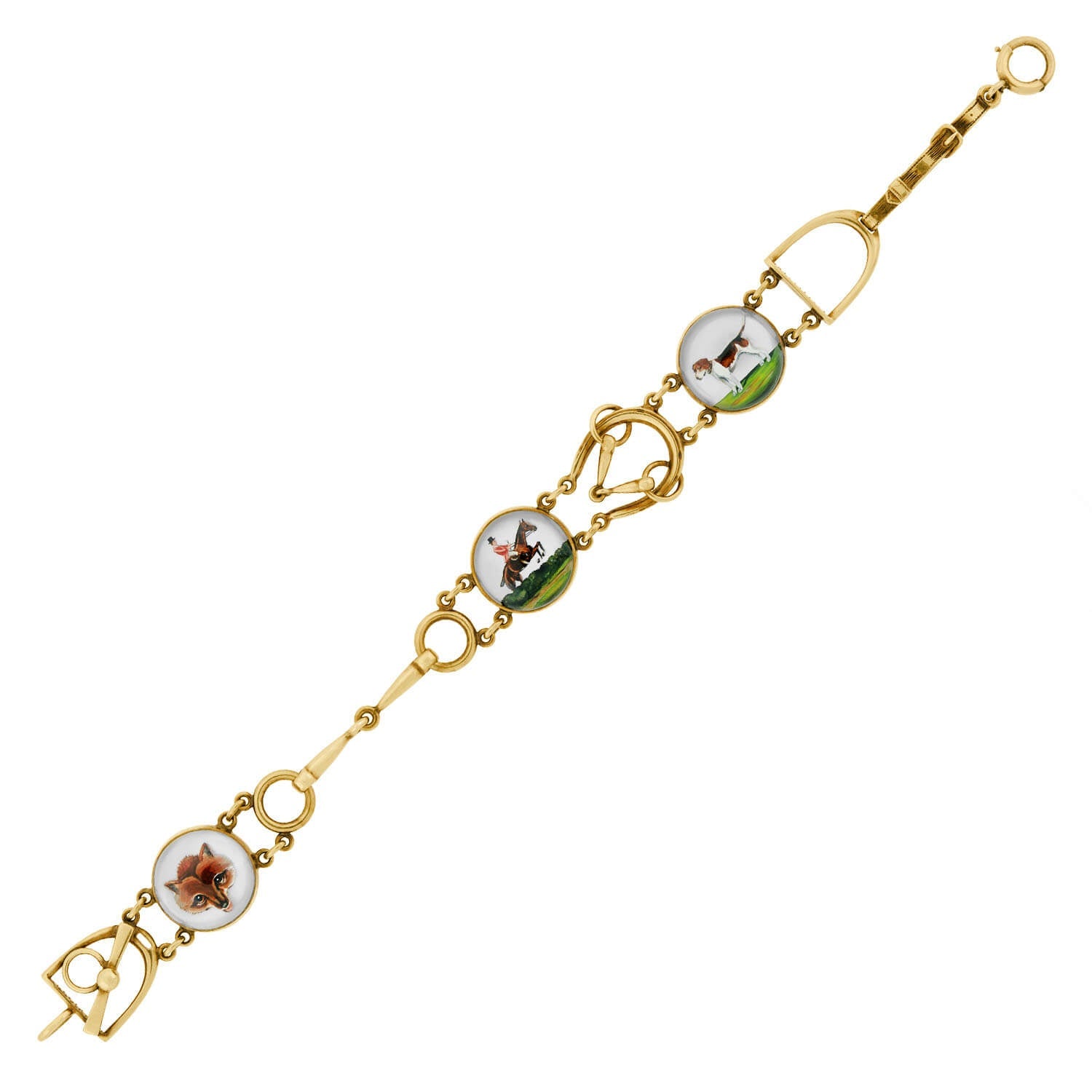 MARCUS & CO. Art Deco 14k Gold Essex Crystal Bracelet - Vintage Jewelry for Women, Elegant Gift for Anniversary & Special Occasions