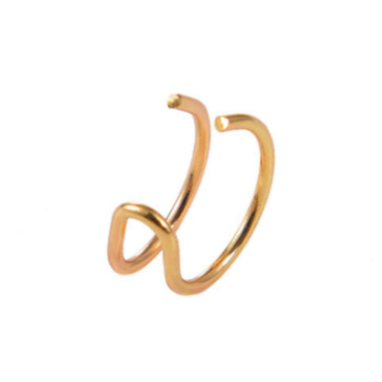 YienDoo Cute Non-Pierced Ear Cuff Clip - Minimalist Unilateral Cartilage Earrings, Unique Ear Crawler Climber Fashion Jewelry for Women | Perfect for Parties, Weddings & Everyday Wear