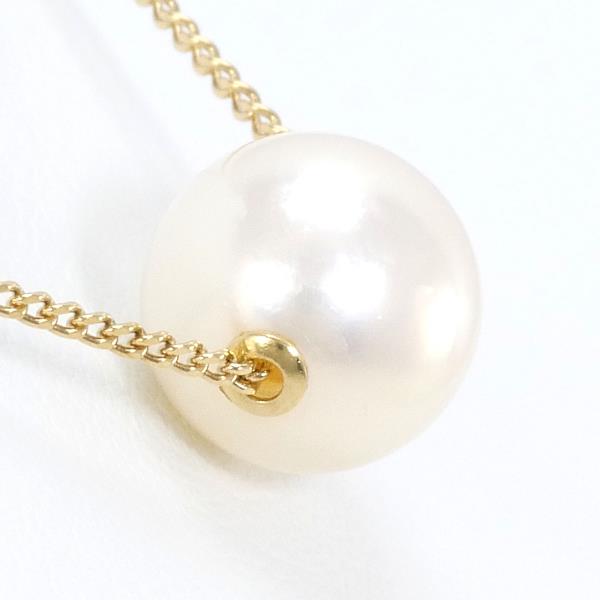 18K Yellow Gold Pearl Necklace for Women - Elegant Bridal Jewelry Gift for Wedding, Anniversary & Special Occasions