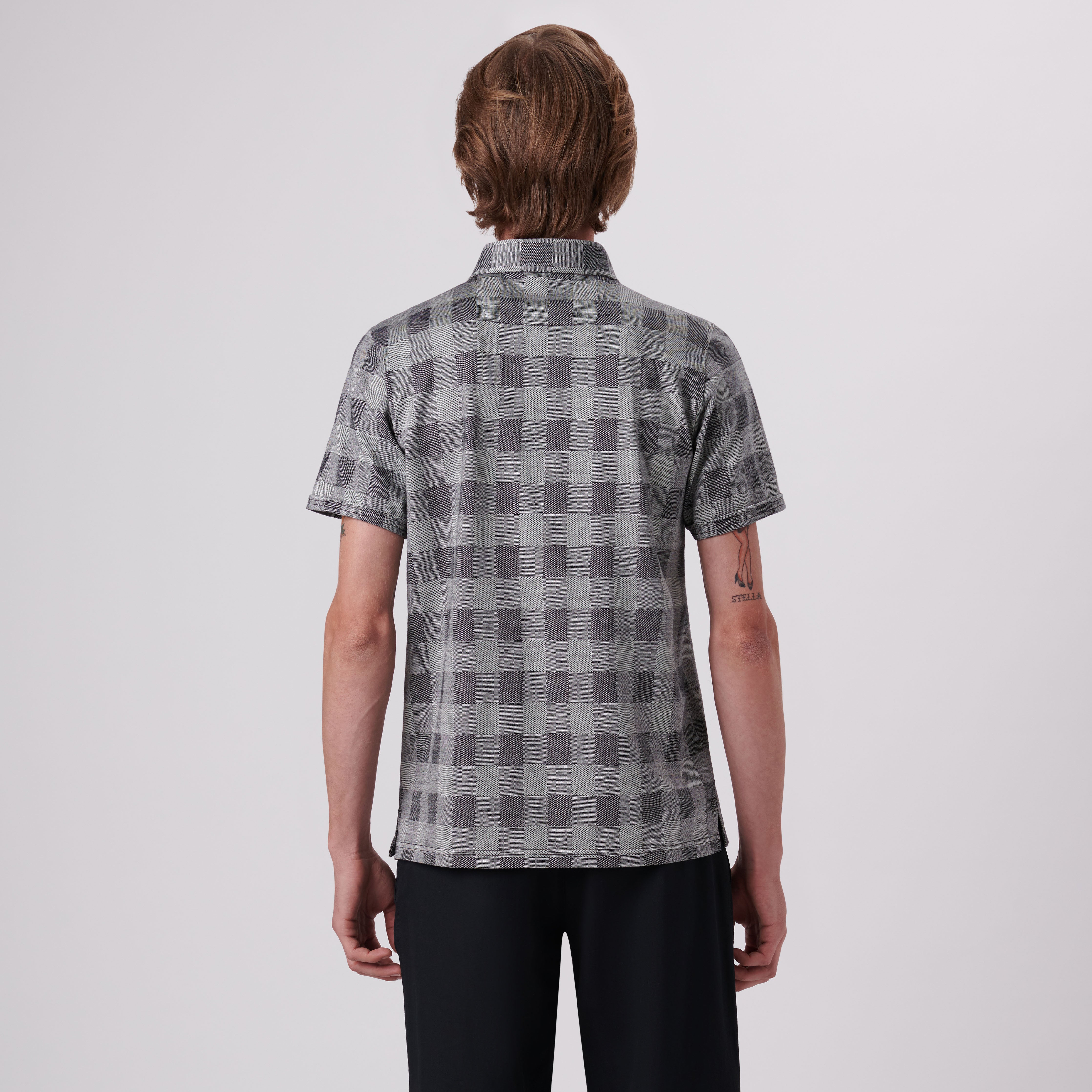 Buffalo Check Polo Shirt for Men - Classic Plaid Cotton Button Down Casual Shirt | Perfect for Office, Golf, and Outdoor Activities