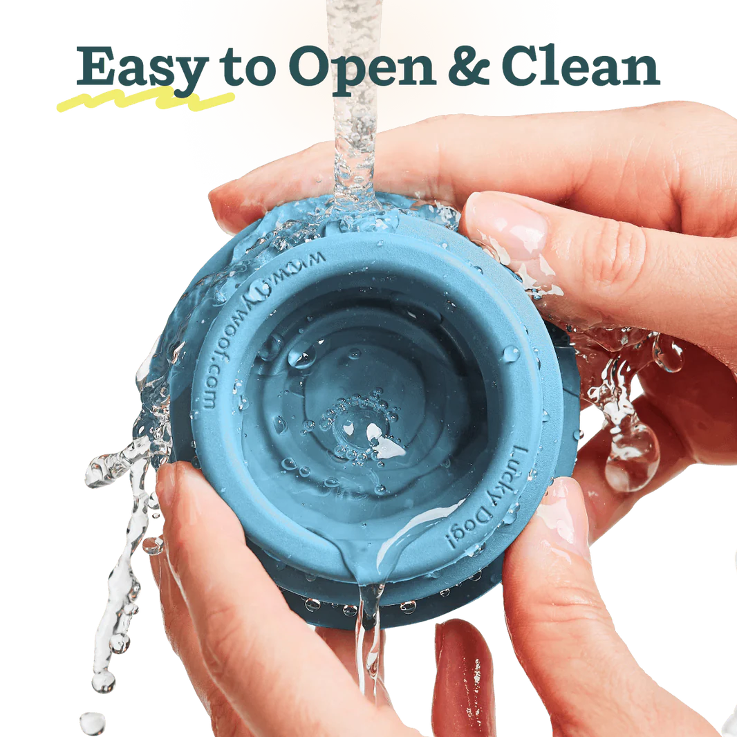 Party Pupsicle Dog Toy in Blue (Buddy Blue) | Birthday Edition for Woof Pops - Perfect for Birthday Celebrations & Playtime Fun