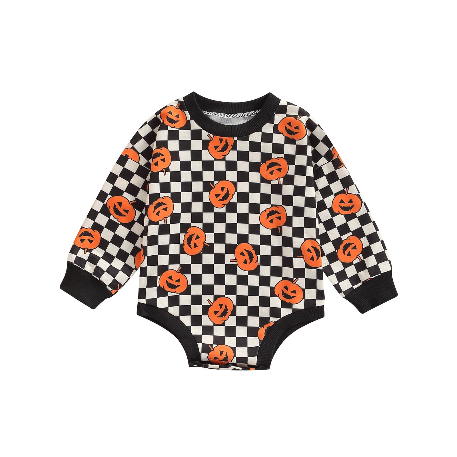 Adorable Newborn Baby Boy & Girl Fall Outfits - Cute Floral & Checkerboard Long Sleeve Romper Jumpsuit | Perfect for Autumn Photoshoots, Family Gatherings & Cozy Outings