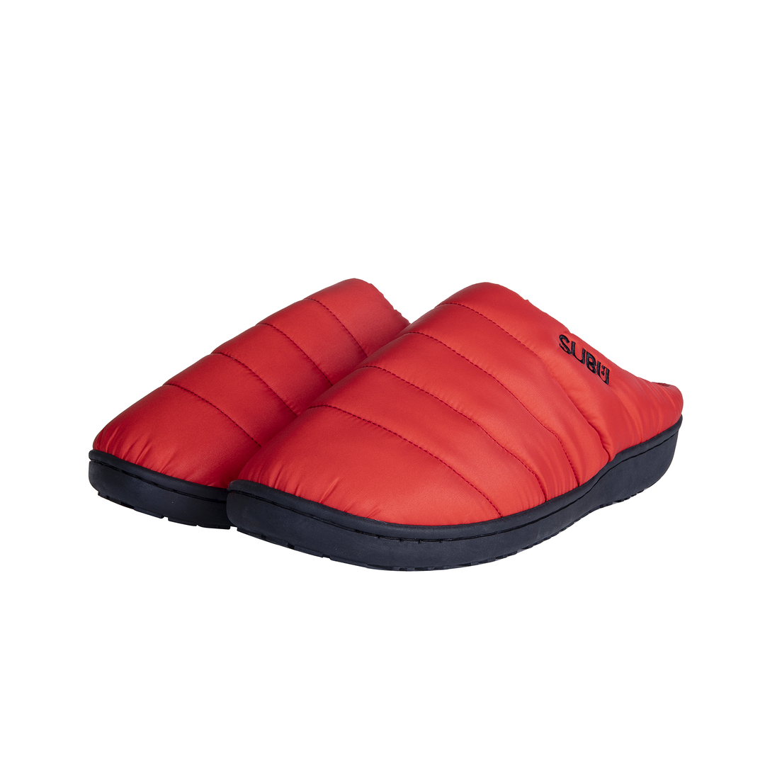 SUBUTokyo Cozy Winter Slippers for Women - Soft Plush Indoor/Outdoor House Shoes - Warm Red Fuzzy Slippers for Cold Weather, Home, Office & Travel