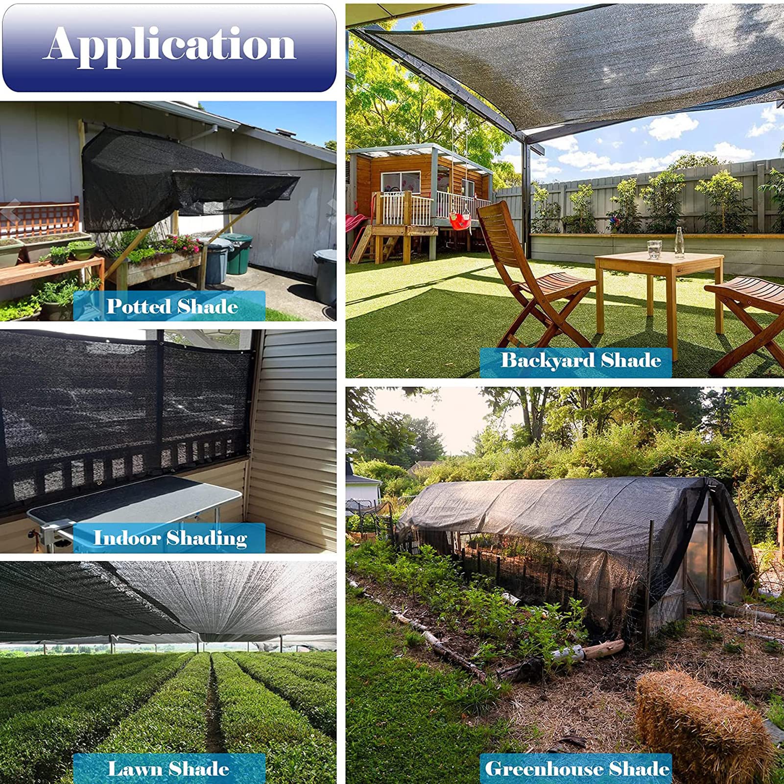 70-80% Black Shade Cloth Net - Breathable Sun Mesh for Outdoor Canopy, Greenhouse & Plant Protection - UV Resistant Shade Fabric for Camping, Garden & Patio (9x10m) - Perfect for Sun Shelters, Backyard Shade & Outdoor Activities