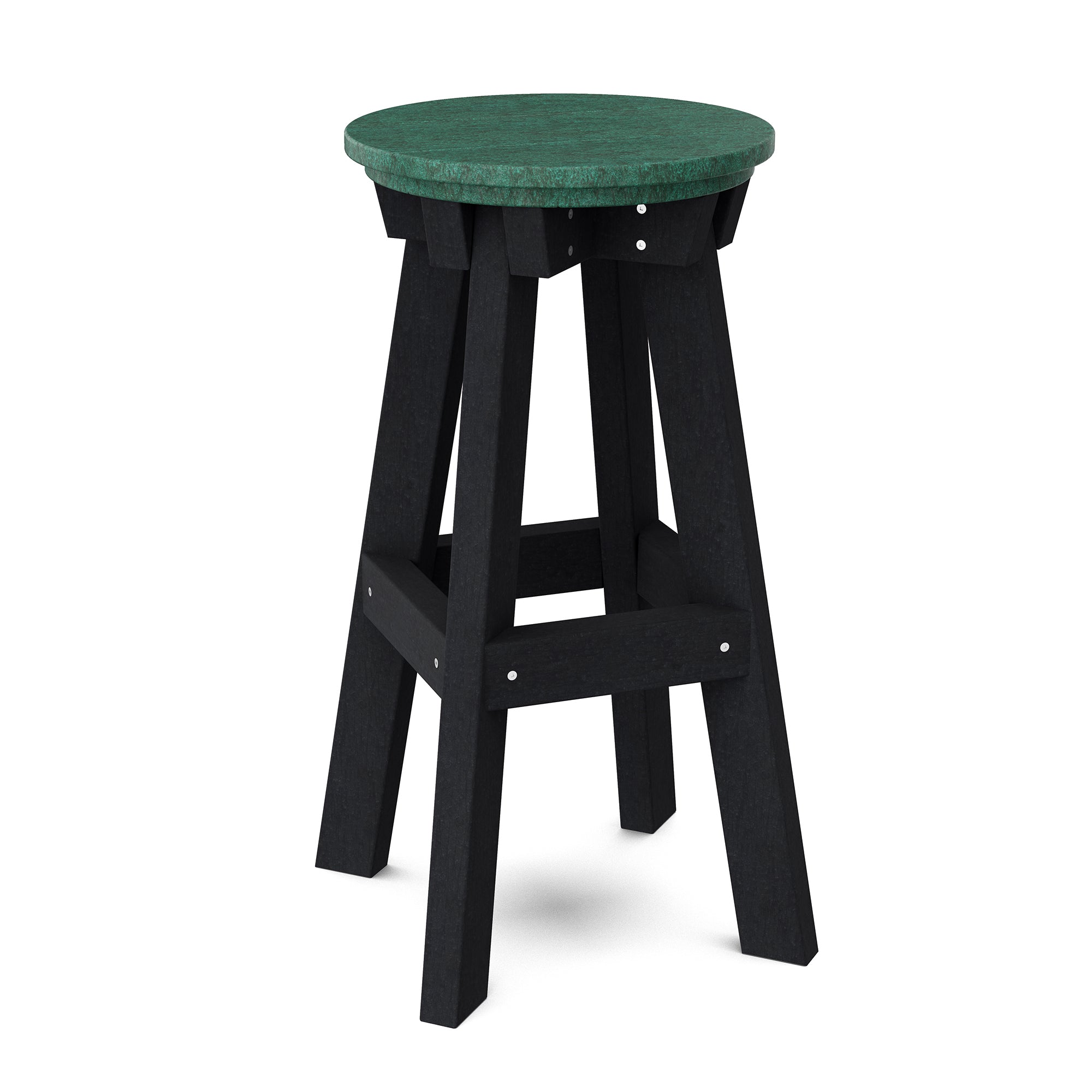 Vintage Heritage Bar Stool - Solid Wood Counter Height Stool with Backrest - Perfect for Kitchen Island, Home Bar & Breakfast Nook