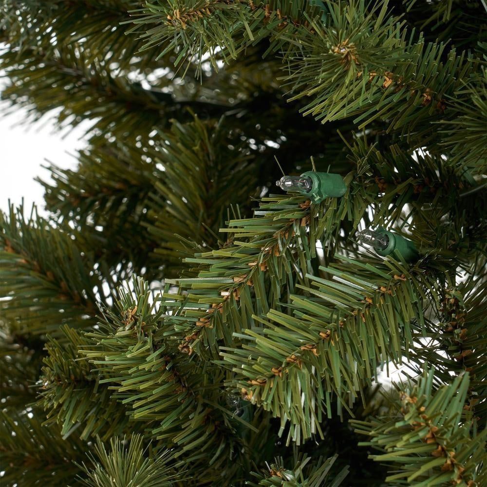 7.5-Foot Pre-Lit Albany Fir Artificial Christmas Tree with Instant Lights - Perfect for Living Room, Office, and Holiday Decorations