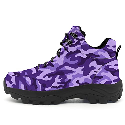 **iPodry Men's & Women's Waterproof Hiking Boots - Slip-Resistant Leather Outdoor Trail Climbing Shoes for Him & Her - Perfect for Camping, Trekking & Mountain Adventures**