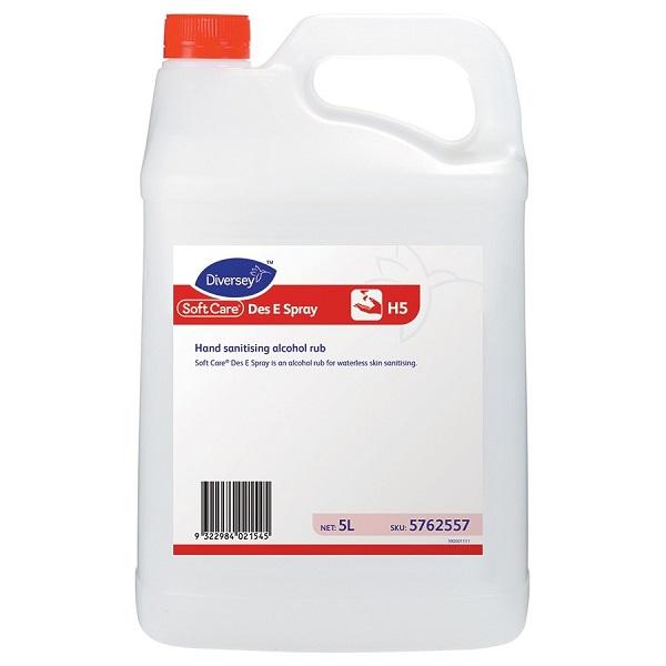 Diversey Soft Care Des E Hand Sanitizer Alcohol Rub - 500ml | Antibacterial & Moisturizing Hand Sanitizer Gel for Hospitals, Offices & Schools | Kills 99.9% Germs