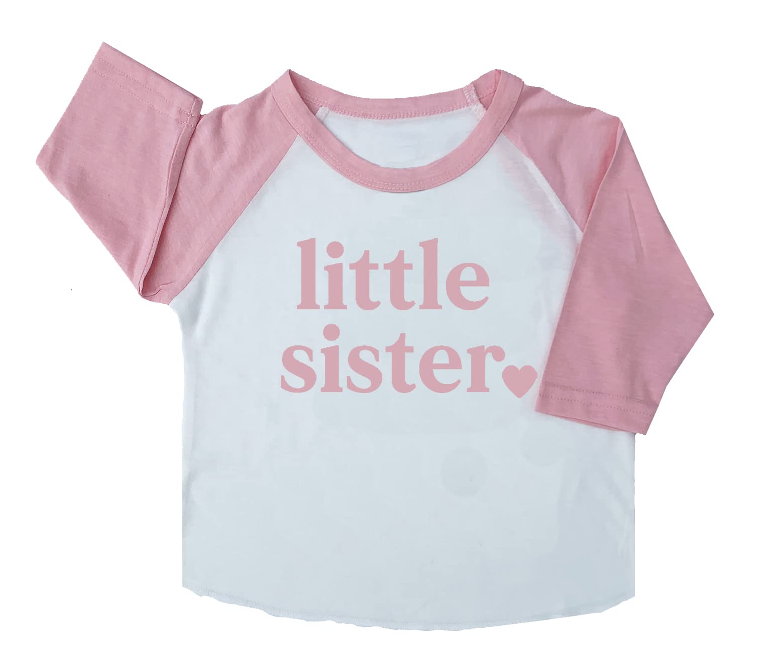 Big Sister & Little Sister Matching Sibling Reveal T-Shirts for Toddler Girls - Perfect for Pregnancy Announcement, Gender Reveal Party & Family Photos