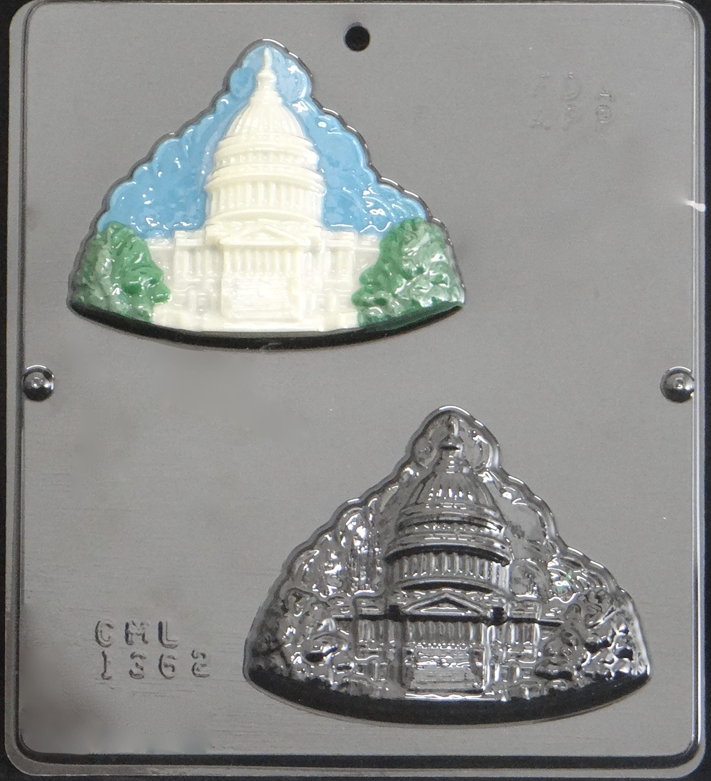 Premium US Capitol Building Chocolate Candy Mold - 2 Cavity Silicone Mold for Baking, Candy Making, DIY Treats - Perfect for Holidays, Parties, and Gift Giving