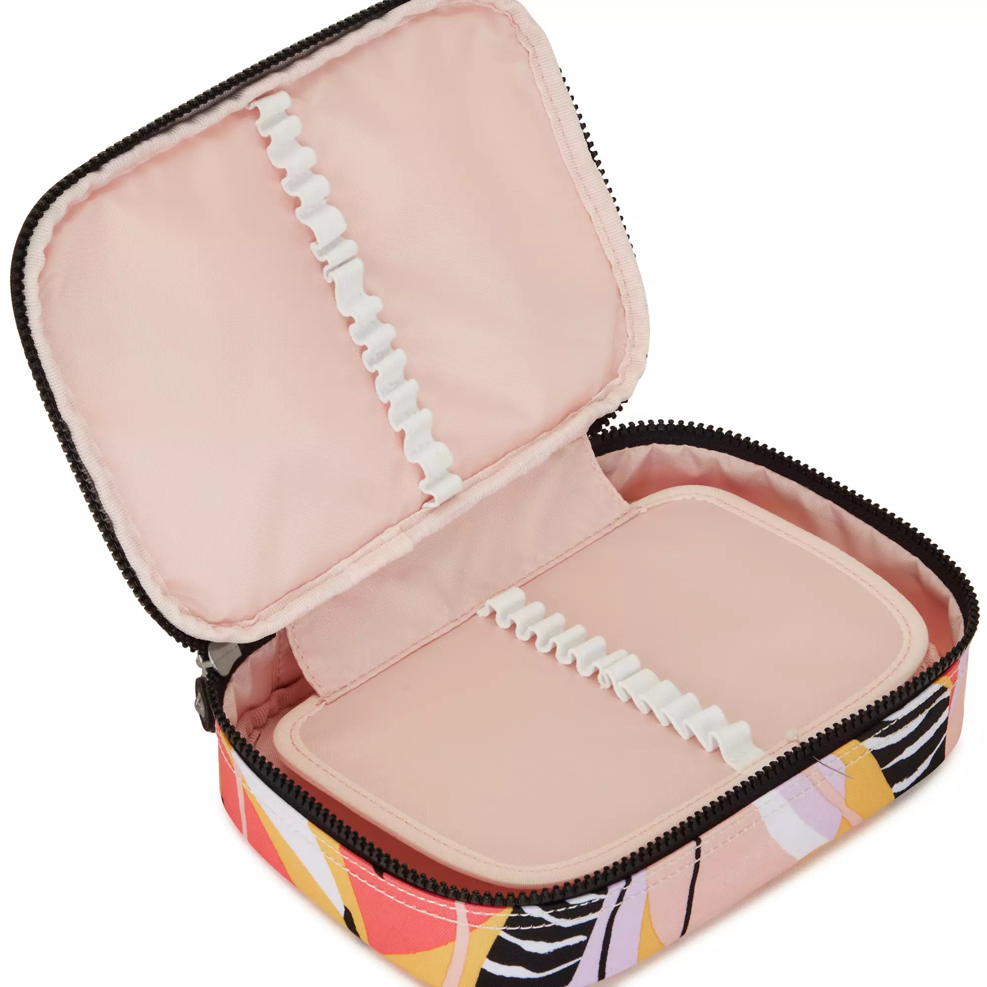 Kipling 100 Pens Printed Abstract Leaves Design Pencil Case - Perfect for School, Office & Travel Organization