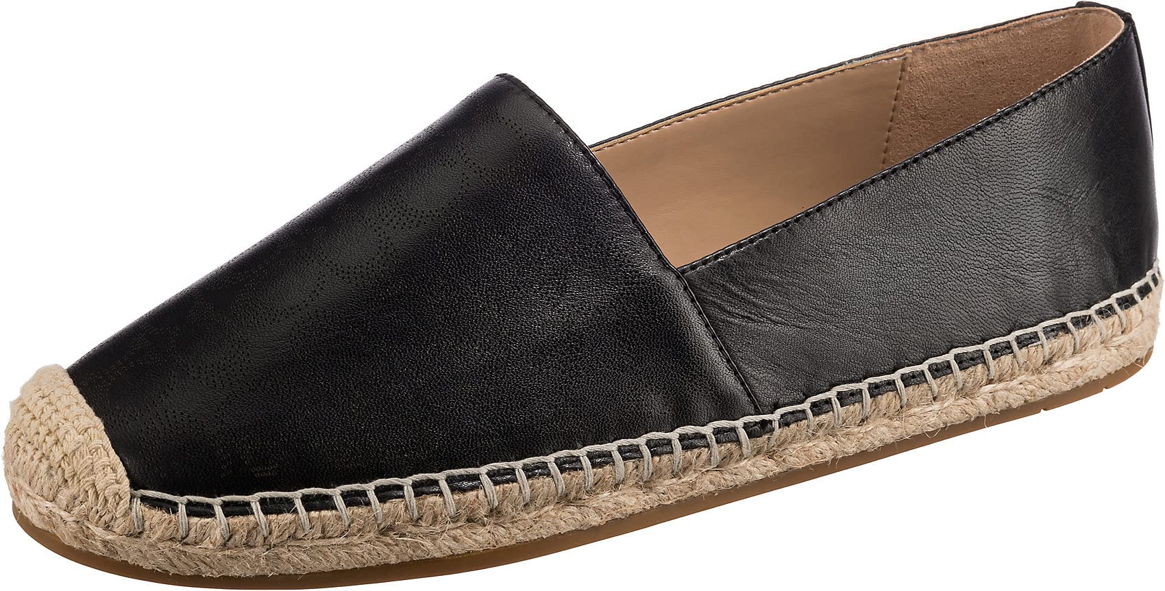 COACH Women's Carley Leather Espadrille Loafers - Comfortable Slip-On Shoes for Women, Casual & Dressy Style - Perfect for Office, Travel & Everyday Wear