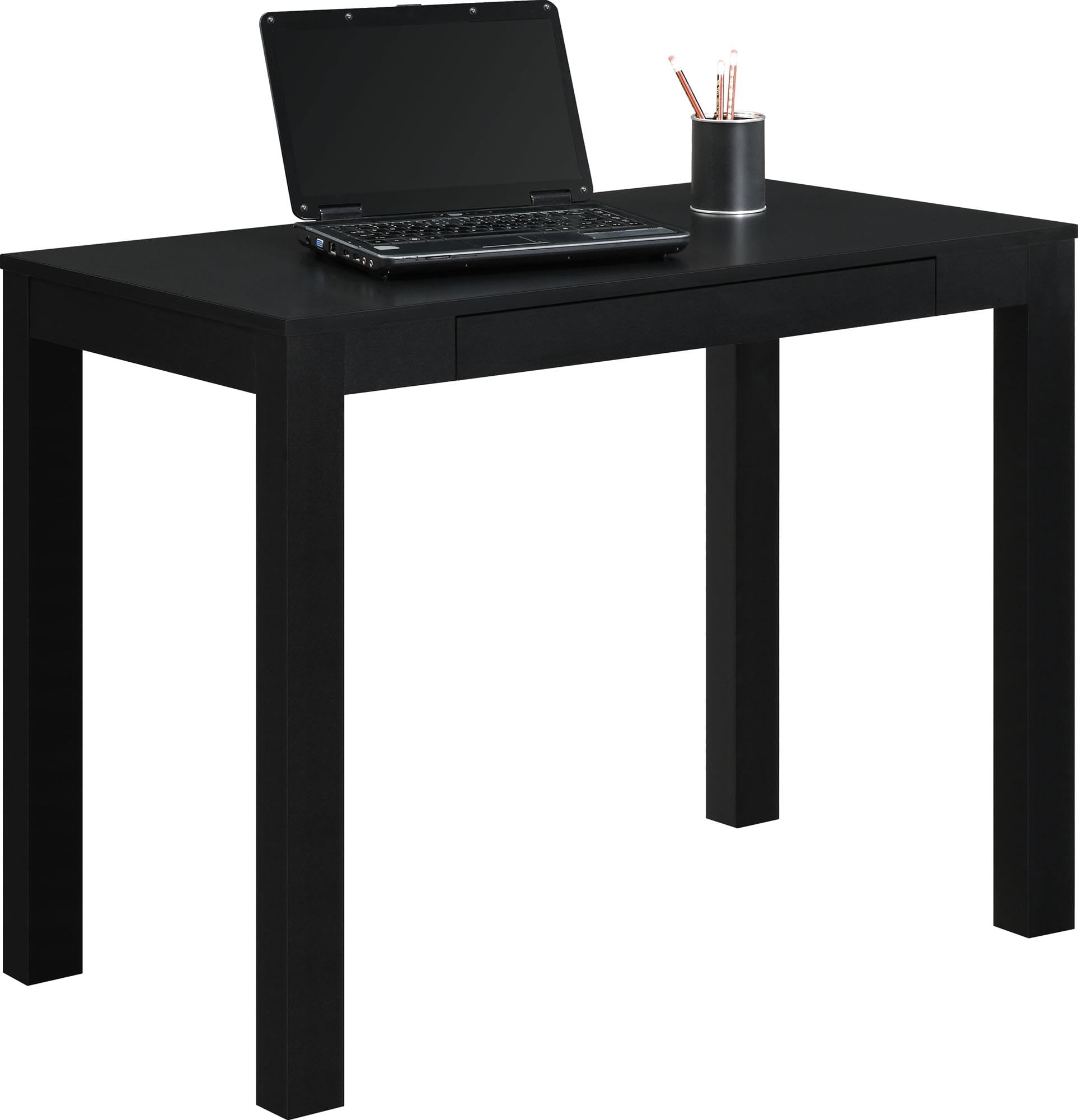 Ameriwood Black Parsons Desk - Home Office & Study Furniture