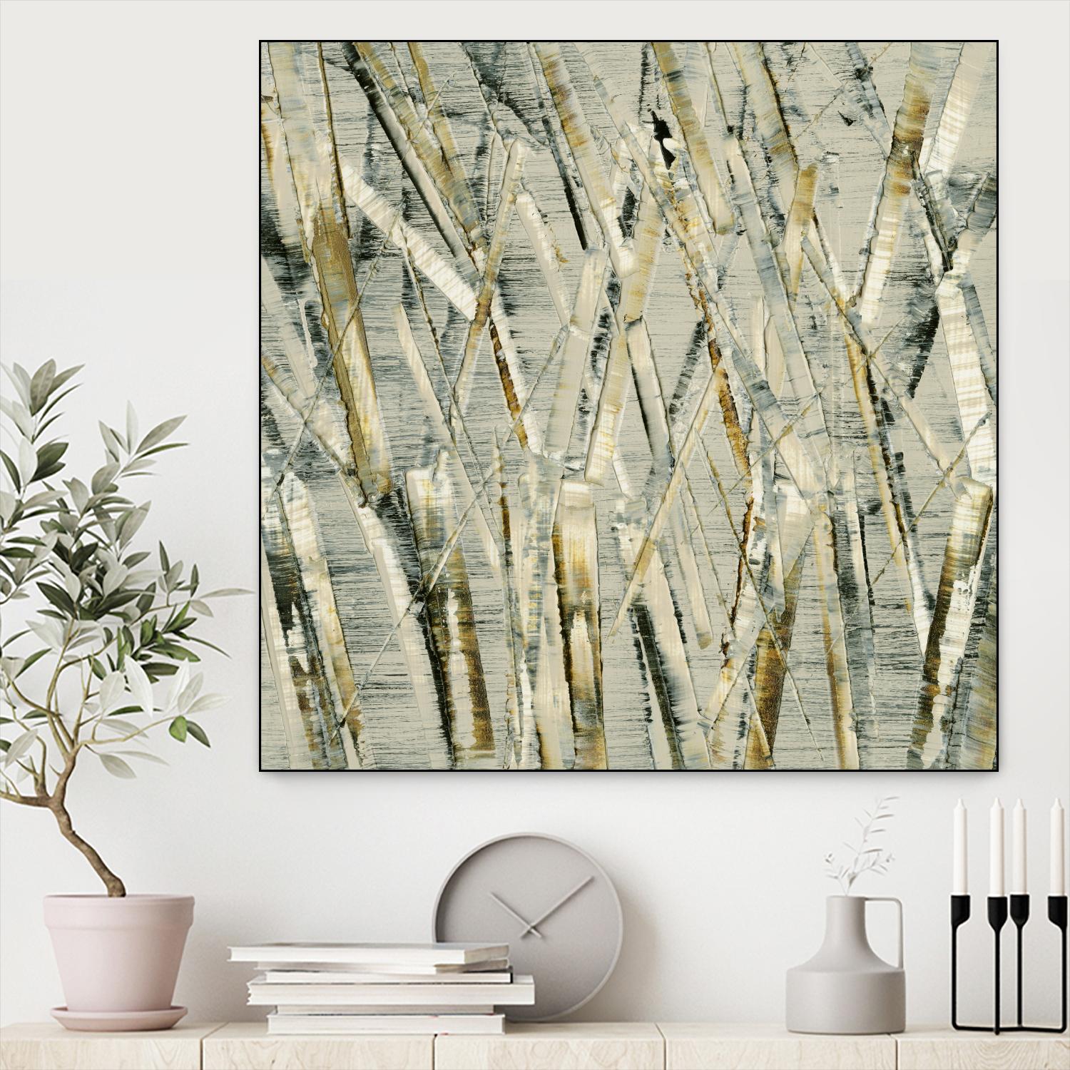 Birches V - Premium Handmade Wooden Home Decor for Living Room, Bedroom & Office | Rustic Wall Art & Shelf for Modern Farmhouse, Boho & Scandinavian Style Interiors