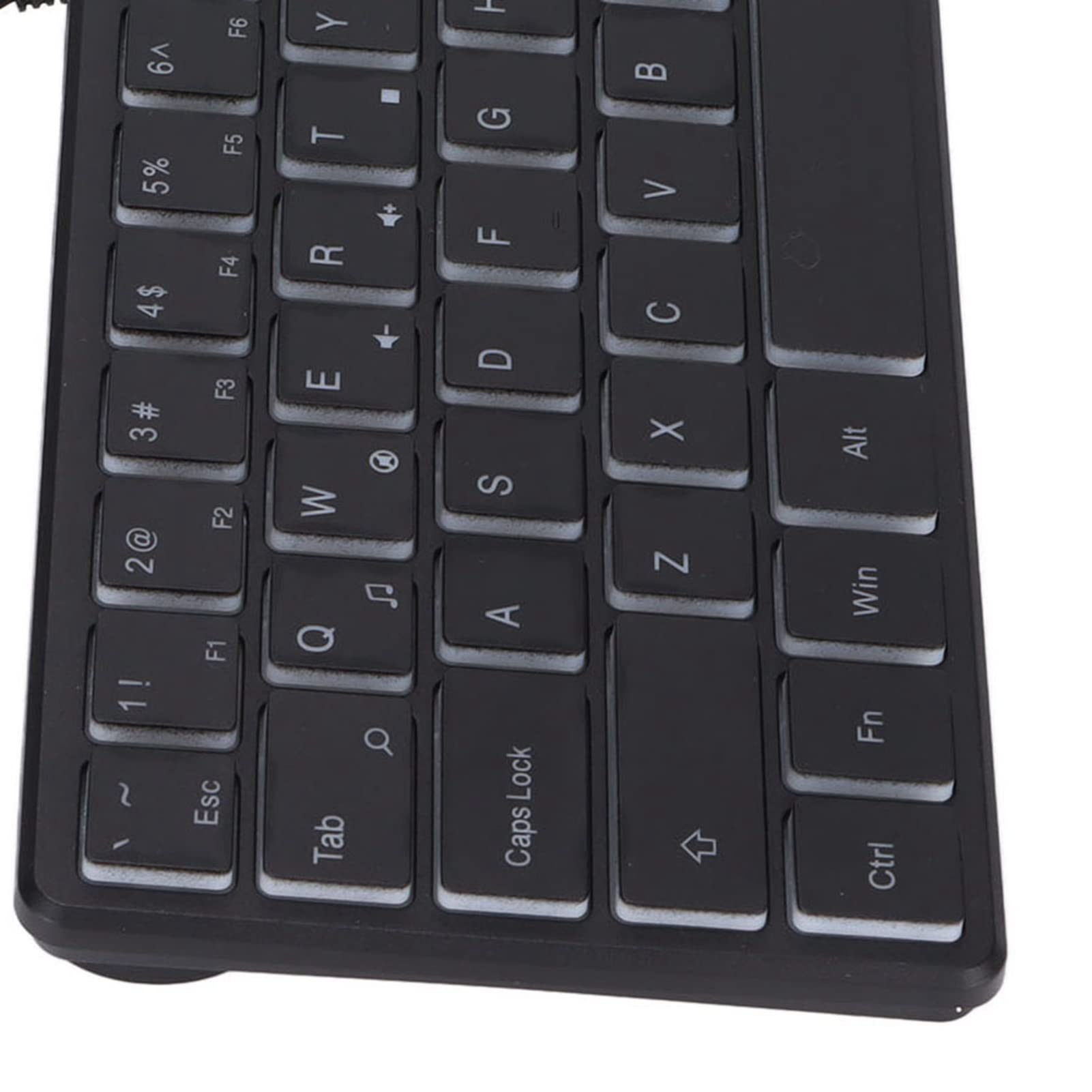 64-Key Wired Mini Gaming Keyboard with RGB Backlight - Compact Mechanical Keyboard for PC, Laptop, Desktop Computer - Perfect for Gaming, Office Work & Typing