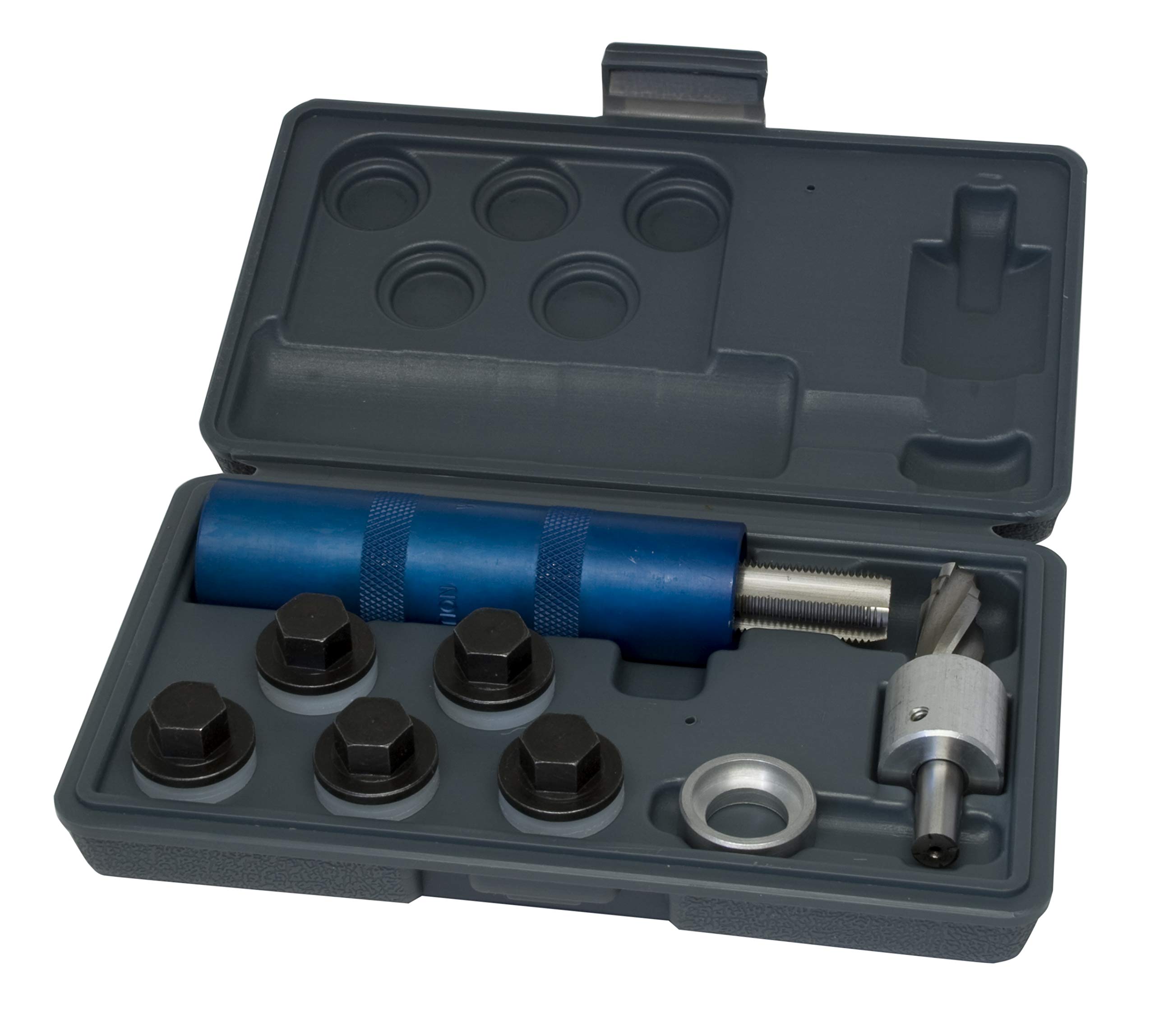 Lisle 58850 Oil Pan Plug Rethread Kit - Repair Stripped Threads for Cars, Trucks & SUVs - Easy DIY Engine Oil Drain Plug Fix - Perfect for Oil Changes & Maintenance