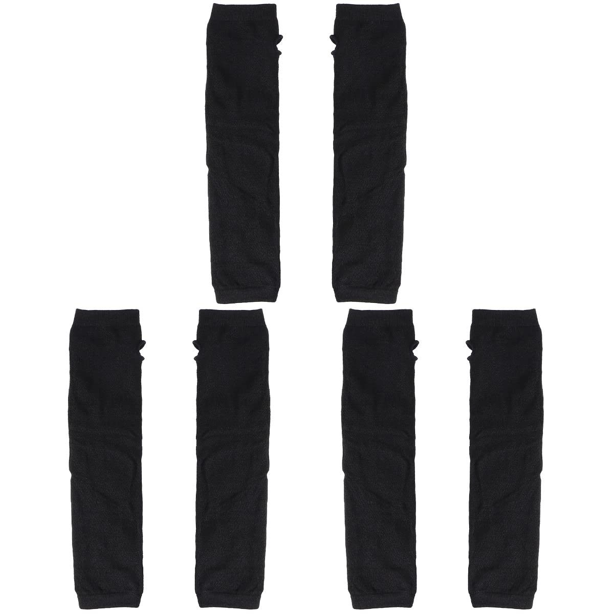 KESYOO 3-Pack Winter Knitted Long Sleeve Gloves - Fingerless Arm Warmers with Thumb Hole for Women | Valentine's Day, Christmas Party Favors & Cold Weather Protection | Perfect for Office, Outdoor Activities & Holiday Gifts