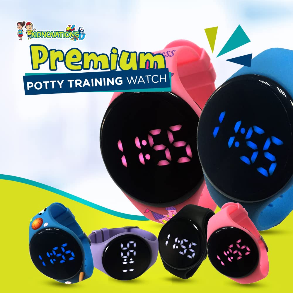 Premium Potty Training Watch for Kids - Rechargeable Waterproof Digital Timer with Vibration & Music Alerts - Fun Toilet Training Aid for Toddlers - Perfect for Daycare, Home Use & Travel Potty Training